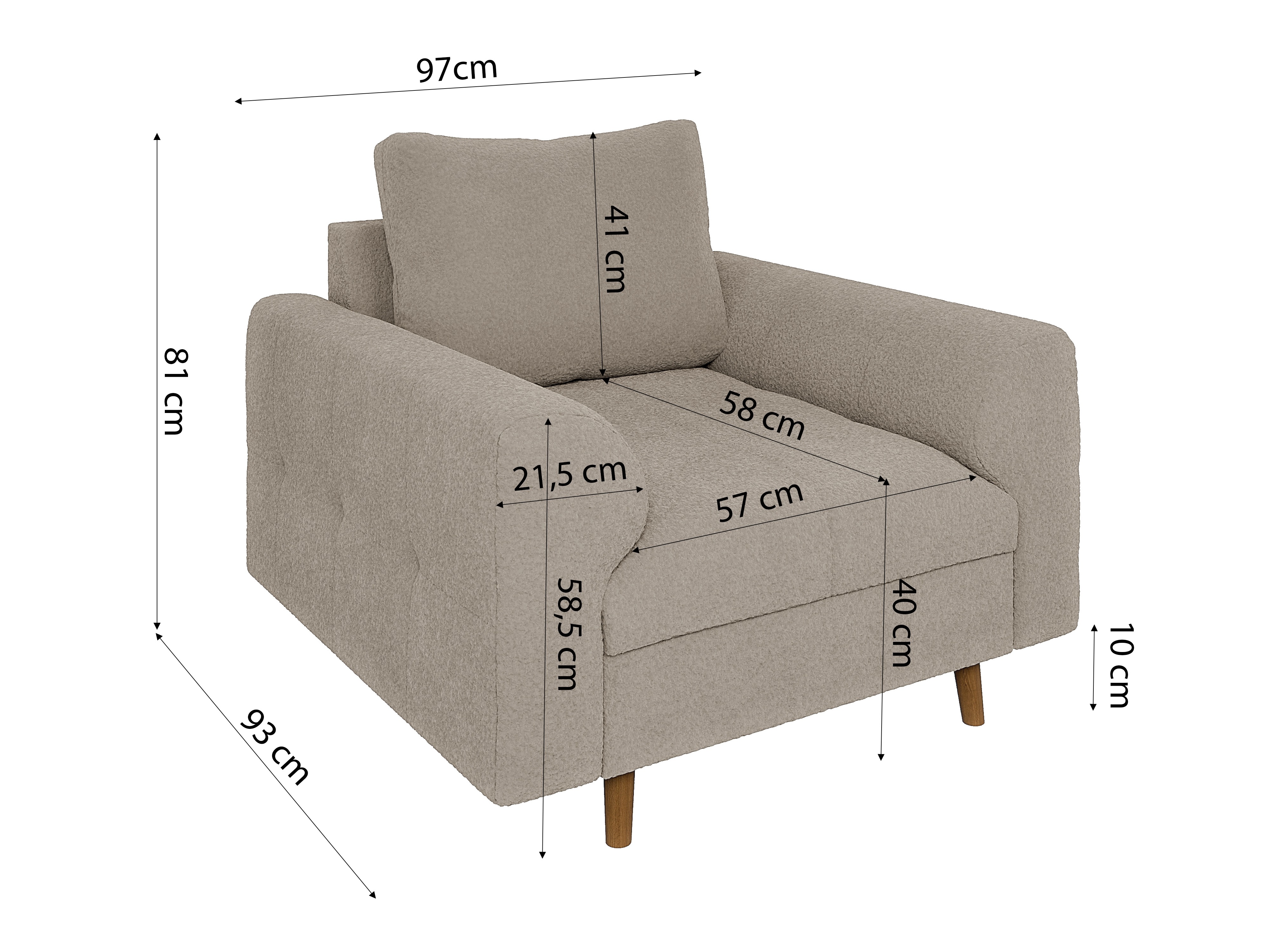 Fotelja Elbmori 103 (Coral 65)
