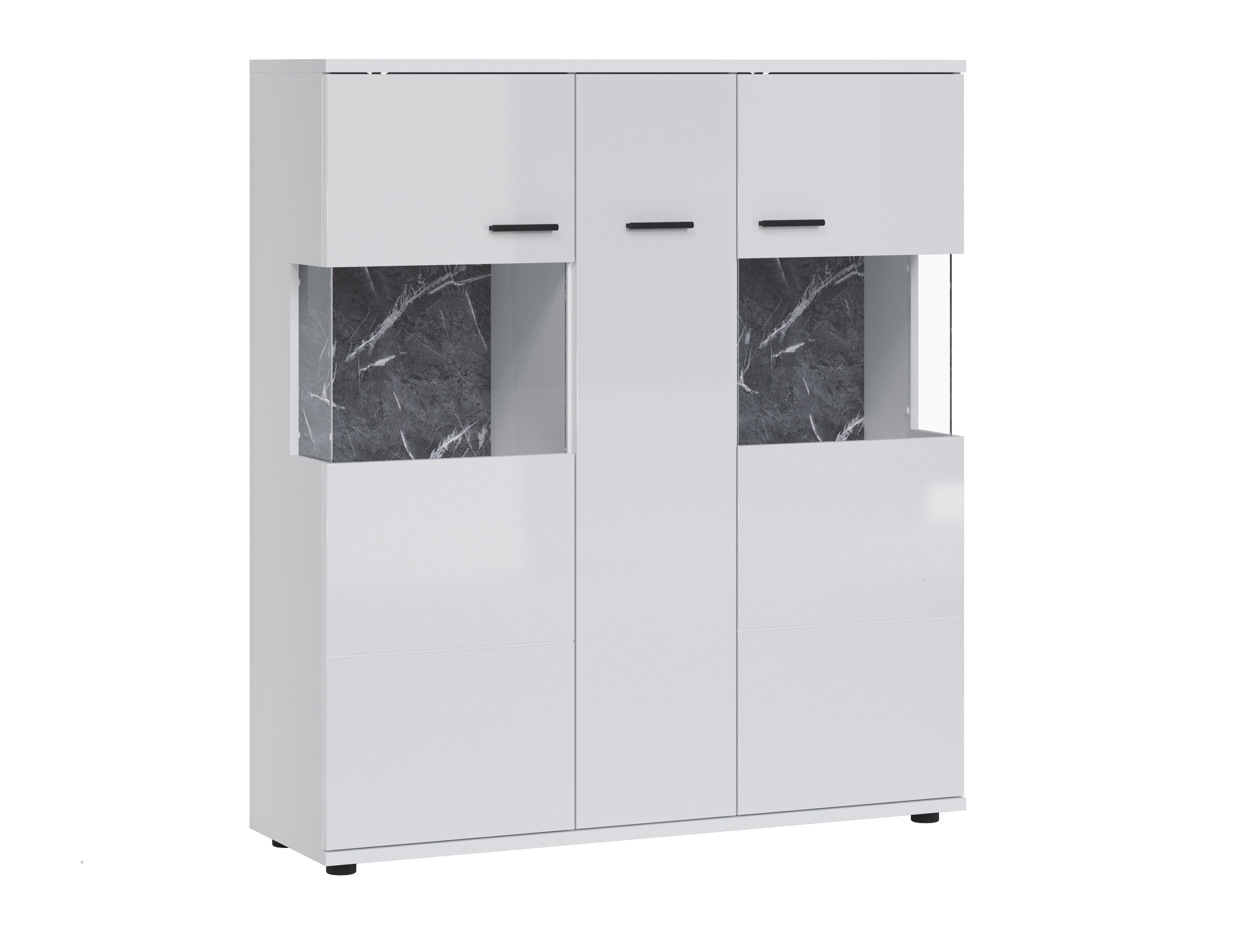 Polica Ontario 169 (Sjajno bijela + Bijela)