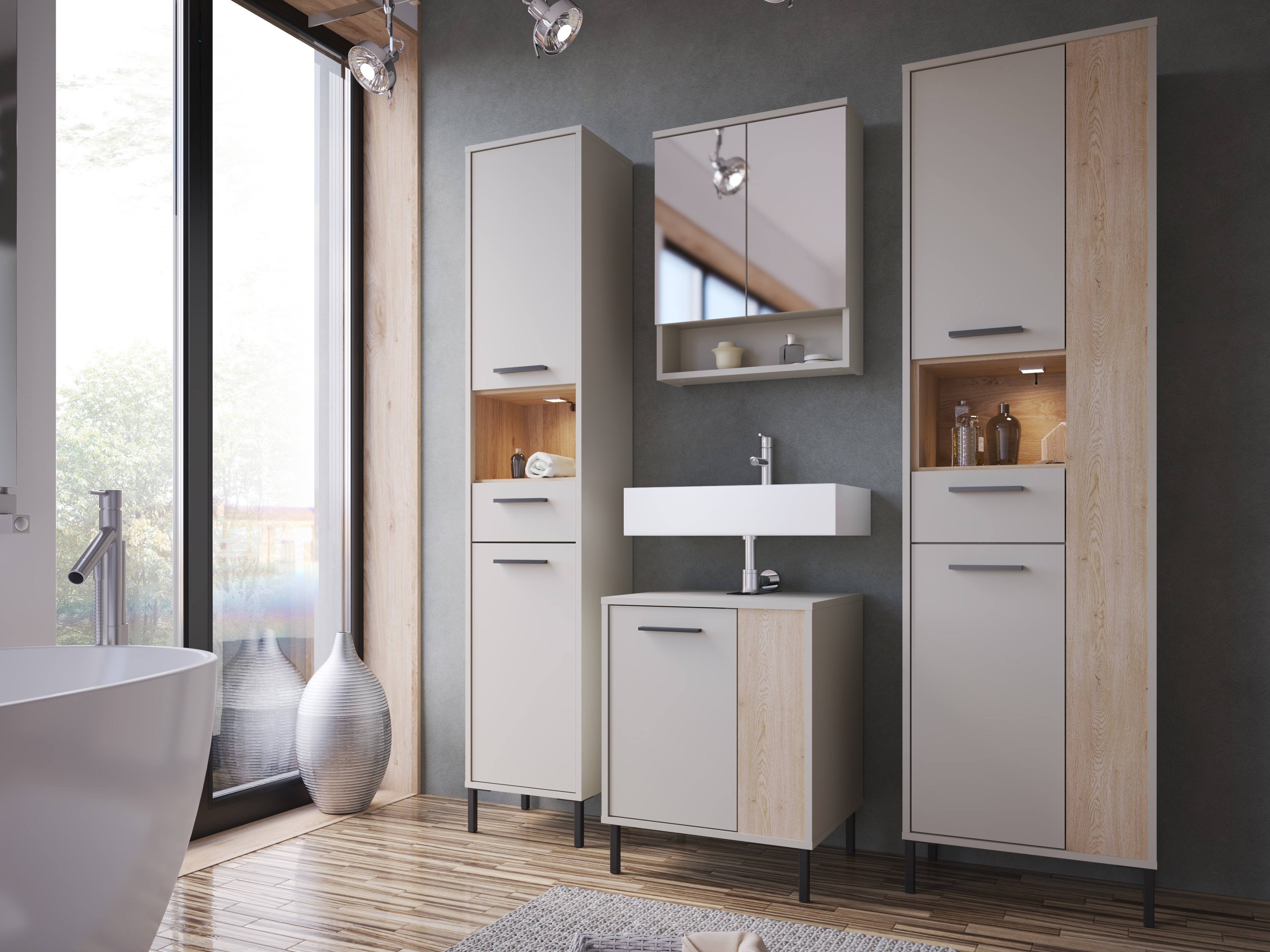 Samostojeći kupaonski ormarić za umivaonik Camelbu 105