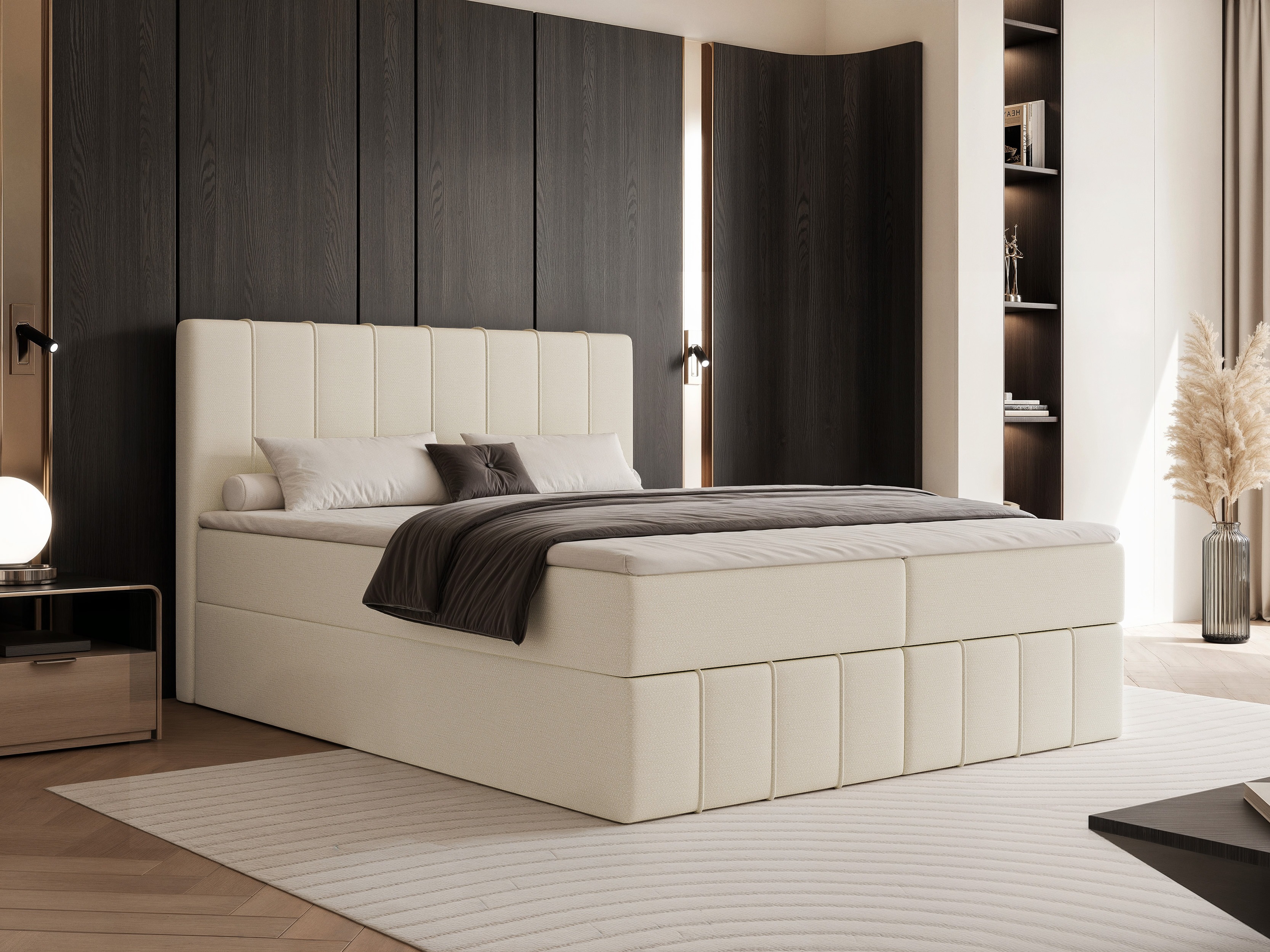 Boxspring krevet Martinez 125 (Lumi 03)