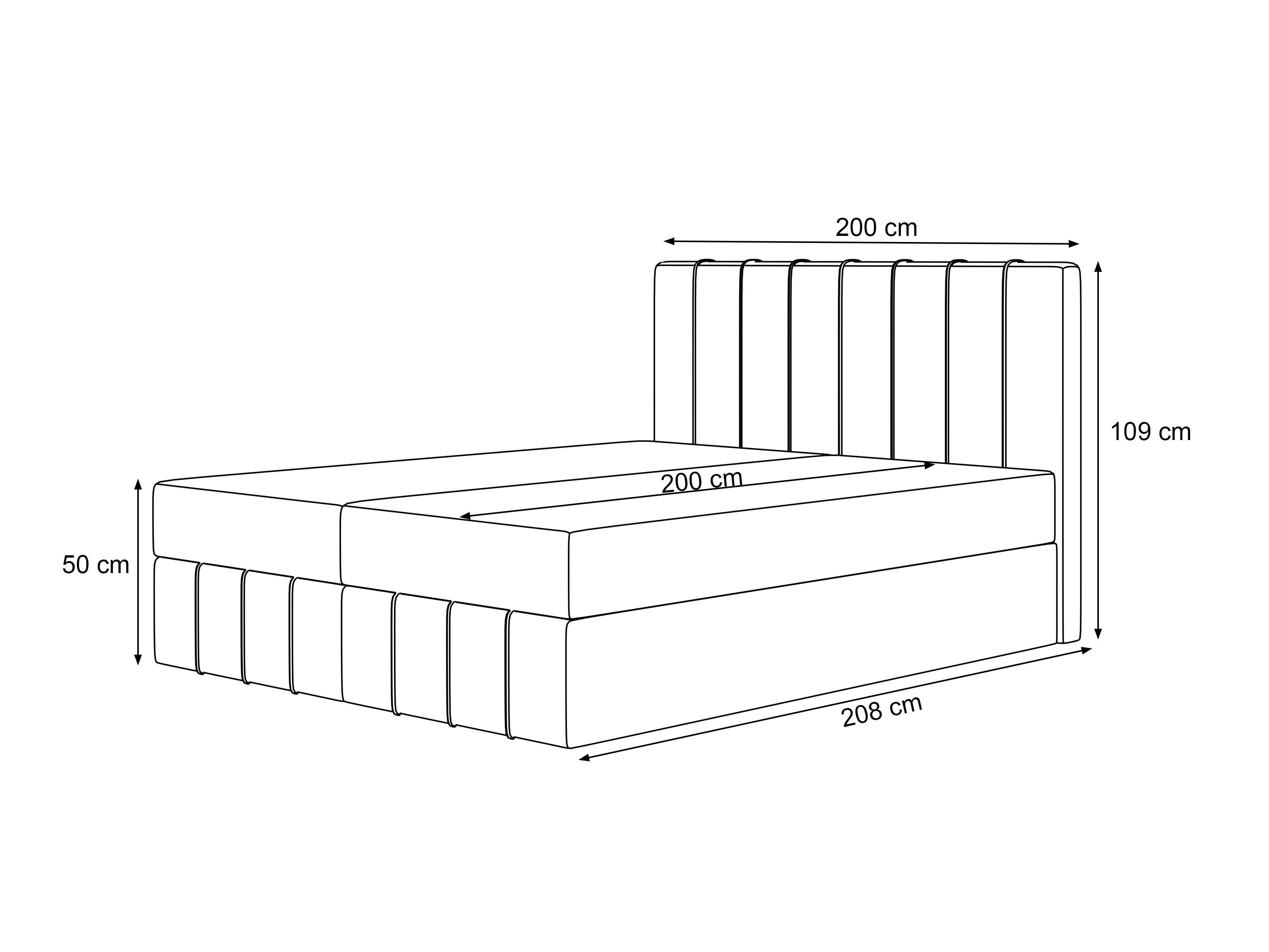 Boxspring krevet Martinez 125 (Melody 02)