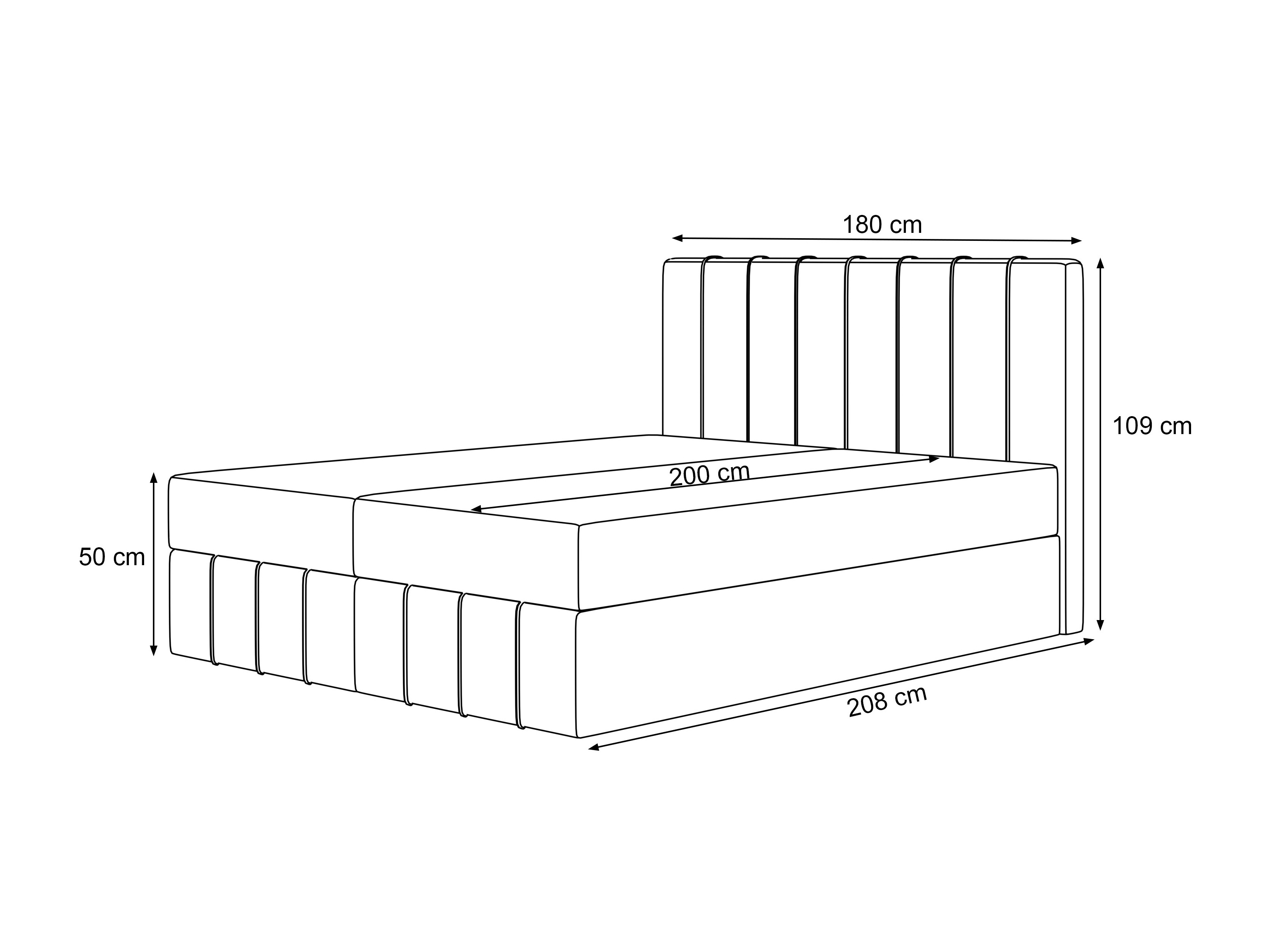 Boxspring krevet Martinez 125 (Melody 13)