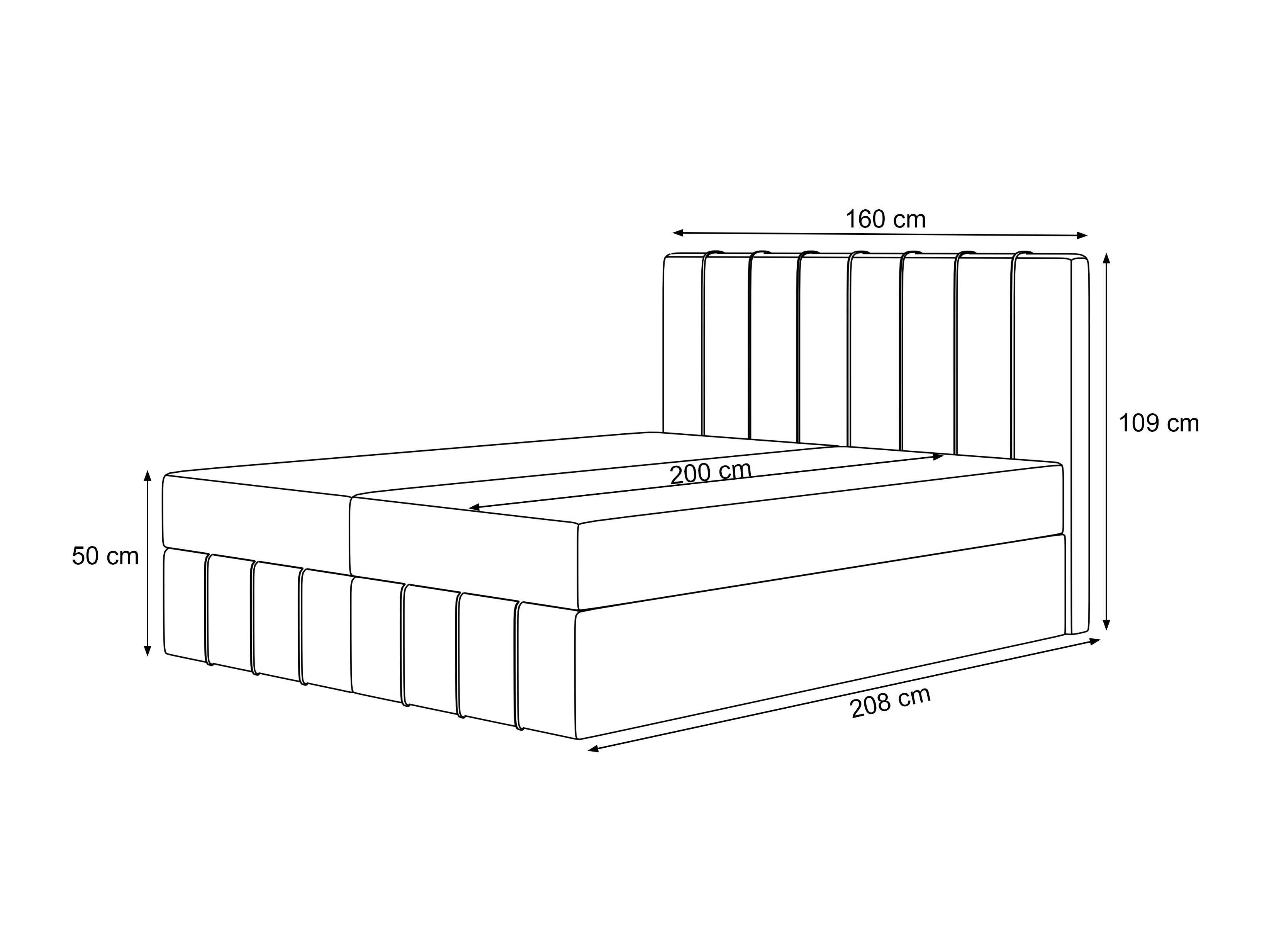 Boxspring krevet Martinez 125 (Melody 13)