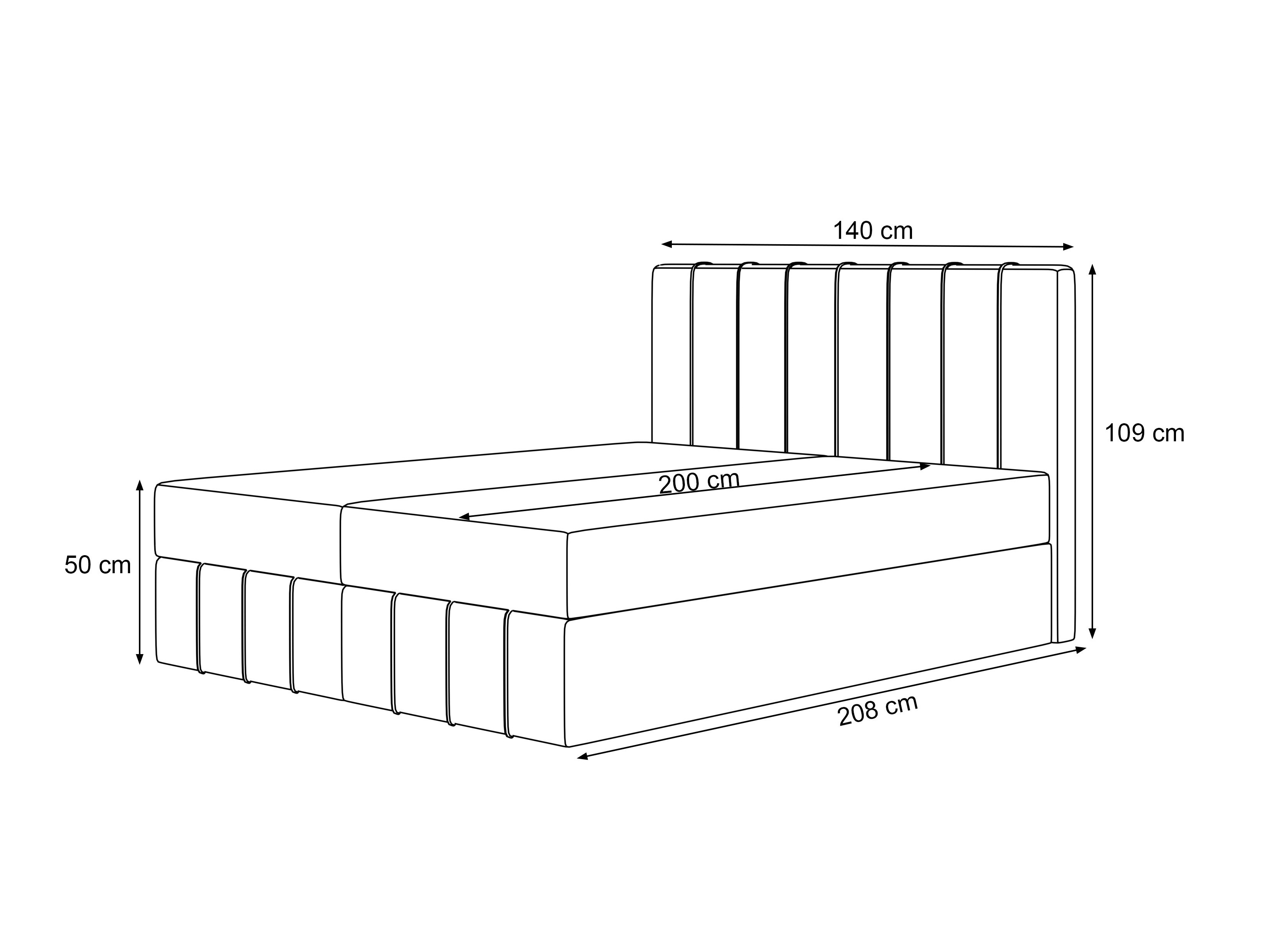 Boxspring krevet Martinez 125 (Melody 13)