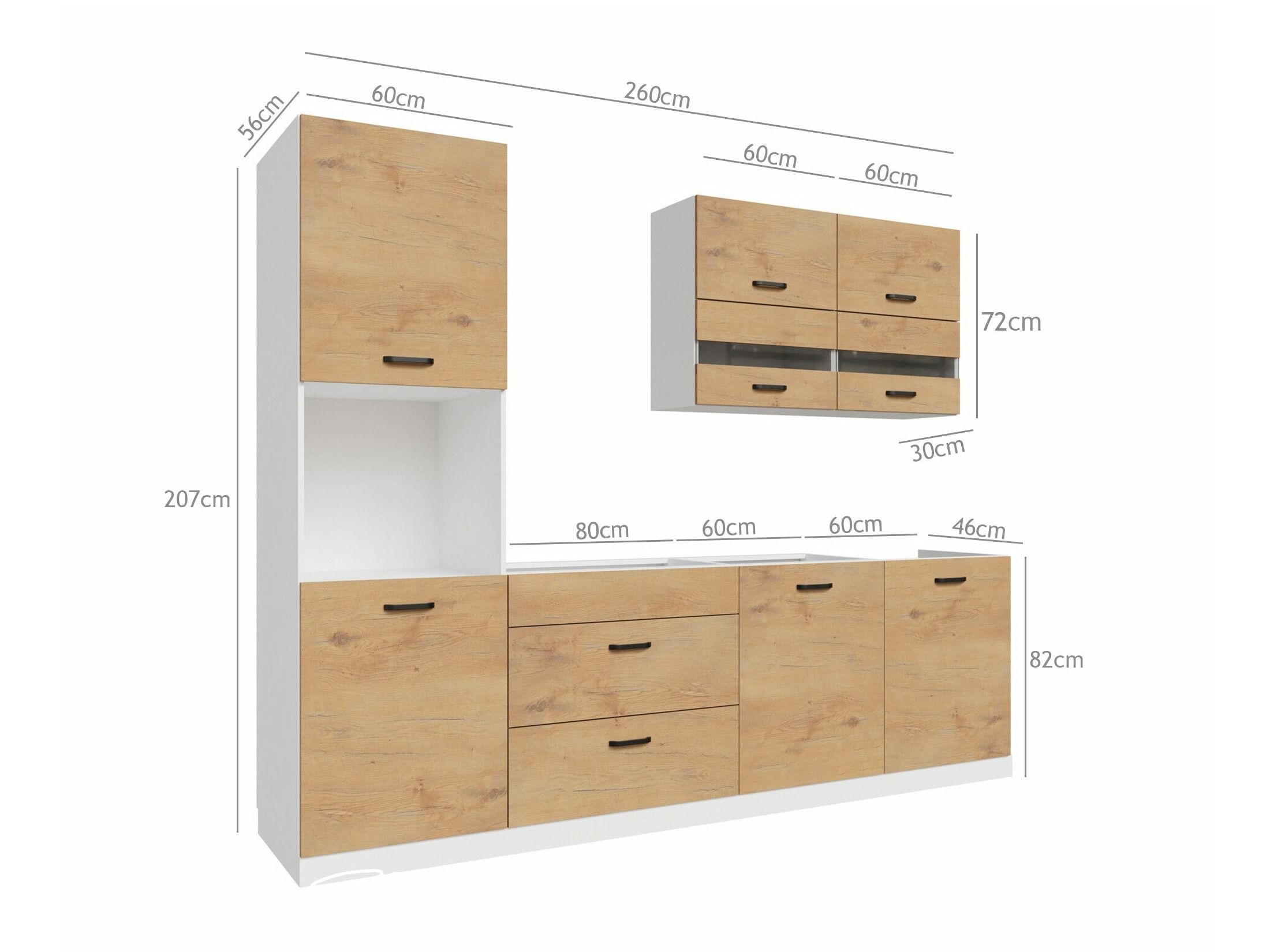 Modularan kuhinjski set Amper Lancelot 171