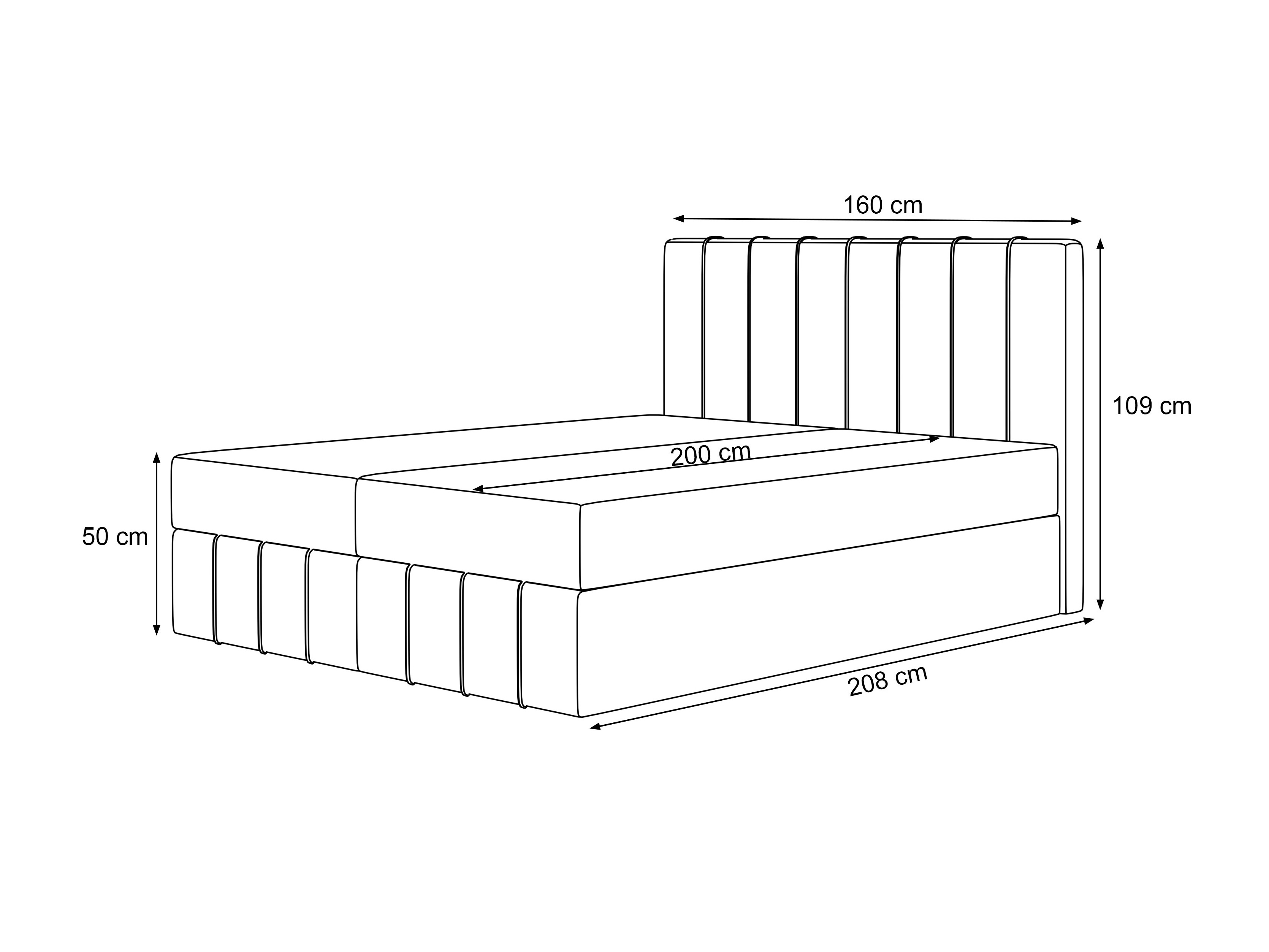 Boxspring krevet Martinez 125 (Piane 18)