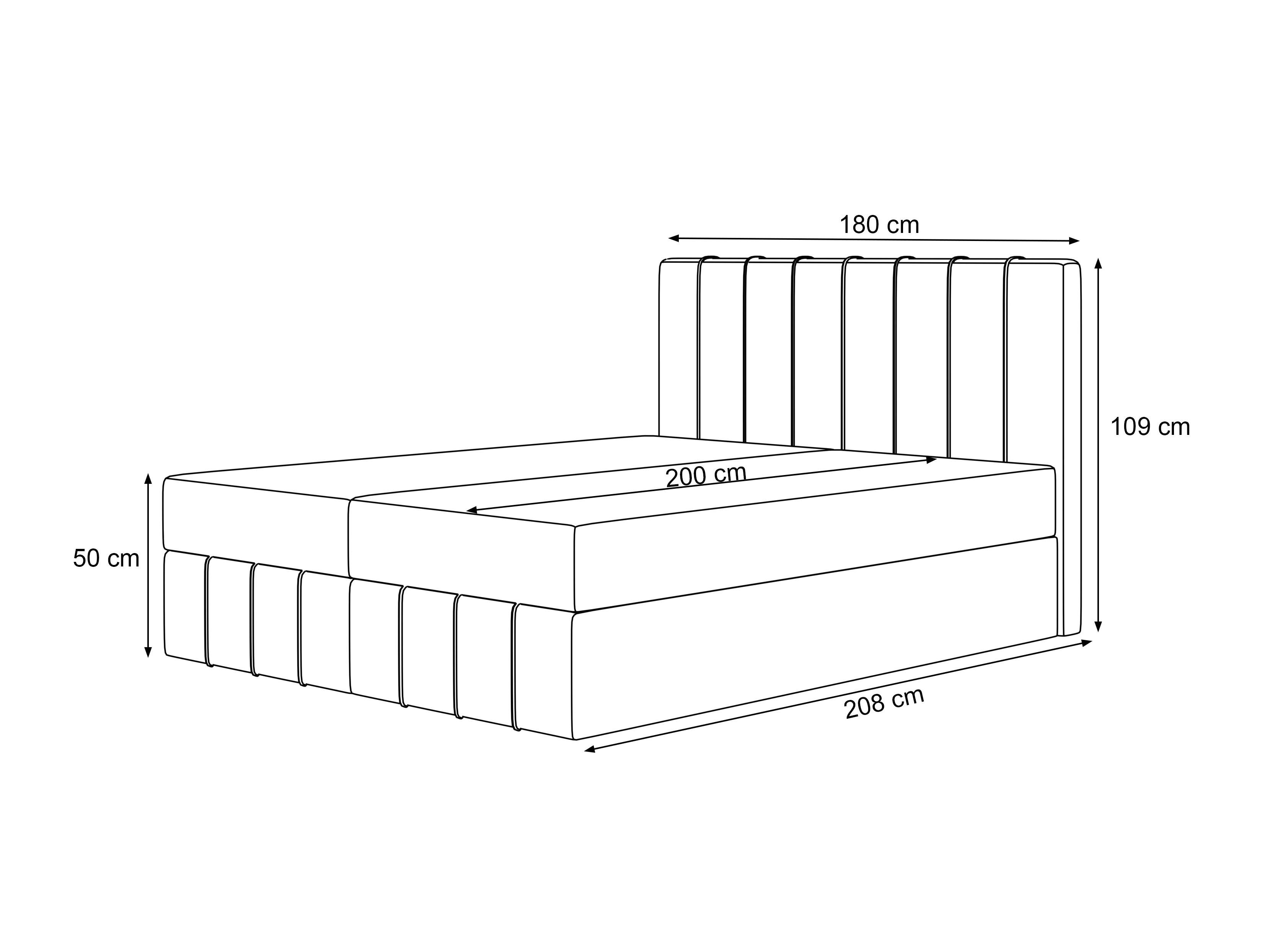 Boxspring krevet Martinez 125 (Piano 02)