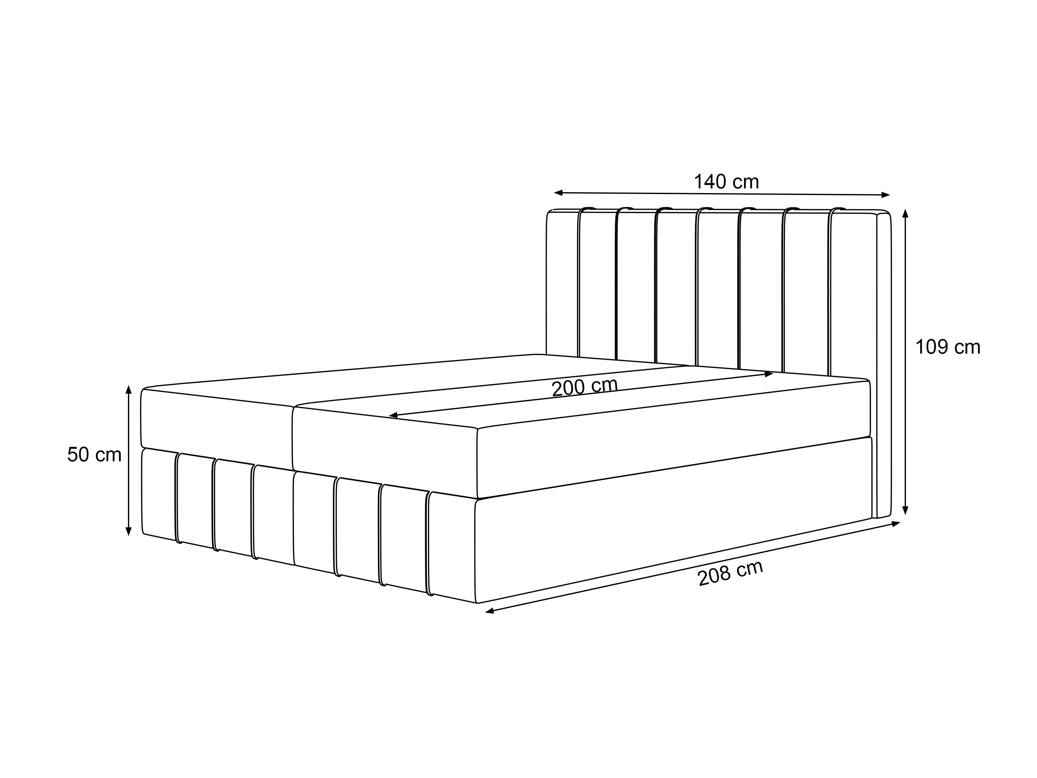 Boxspring krevet Martinez 125 (Piano 14)
