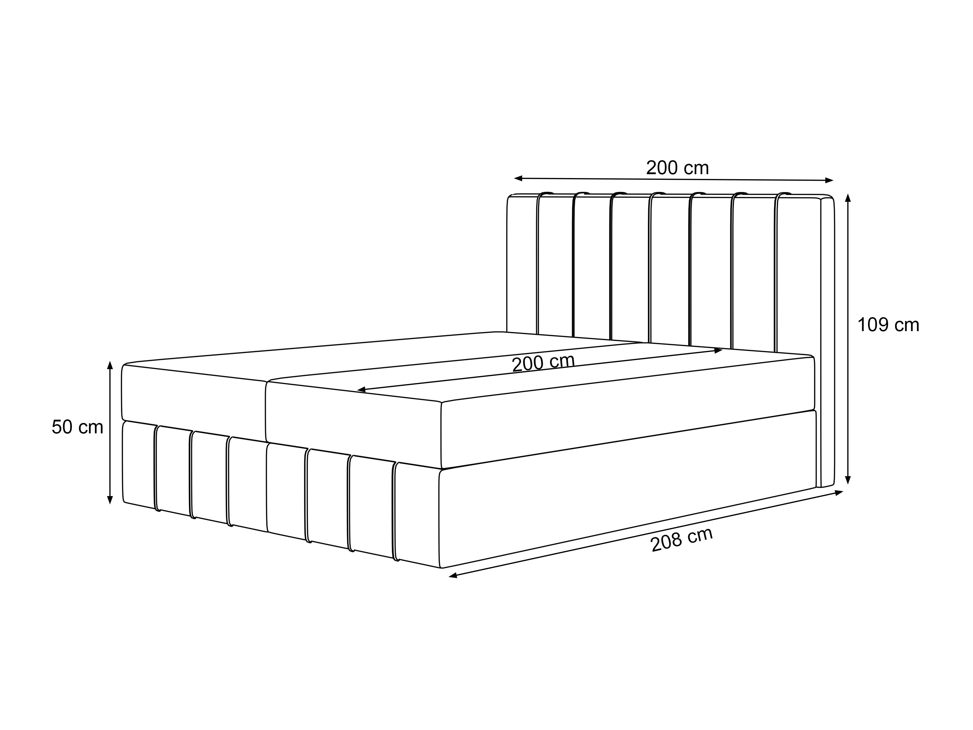 Boxspring krevet Martinez 125 (Piano 26)