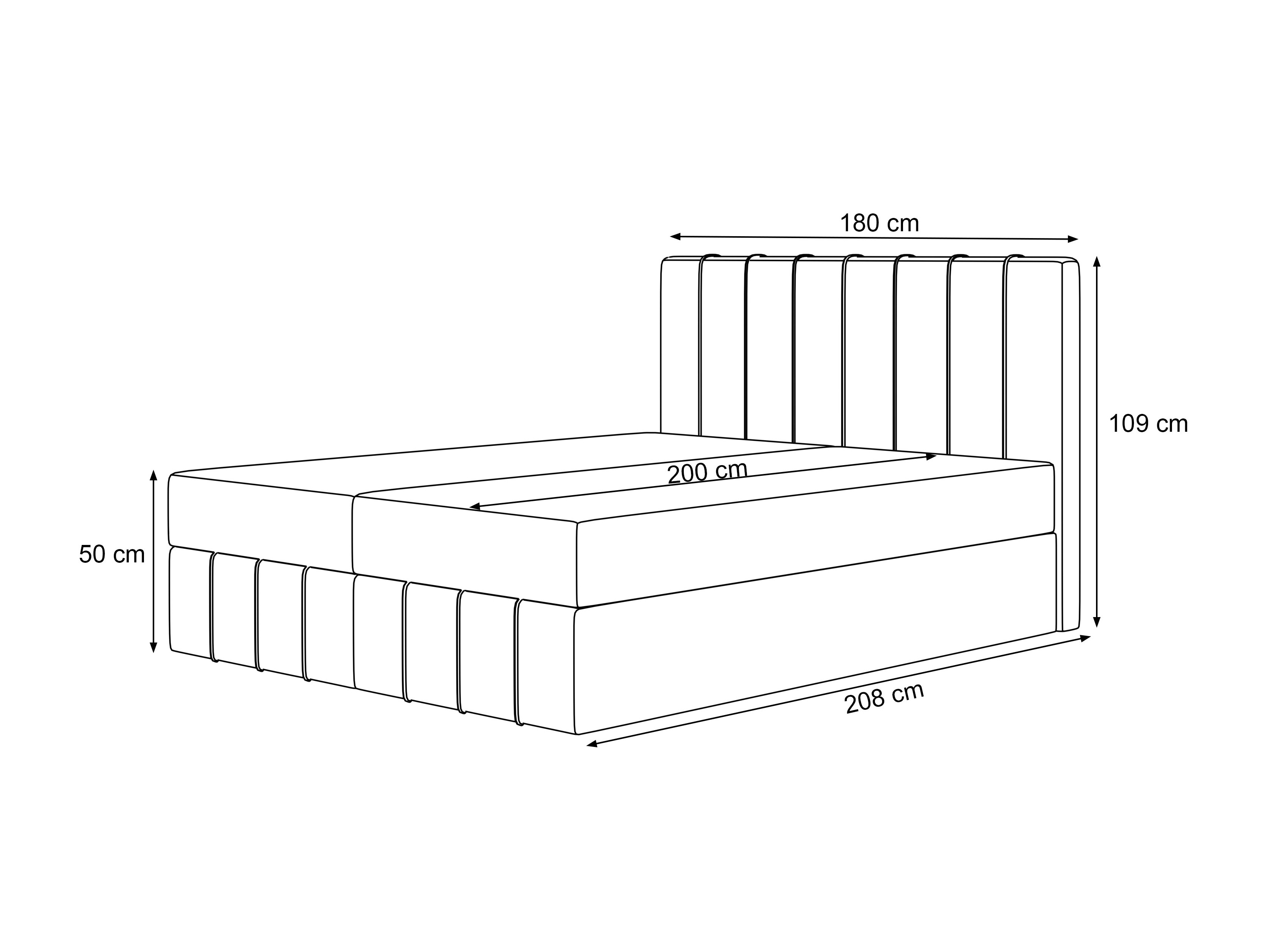 Boxspring krevet Martinez 125 (Piano 26)
