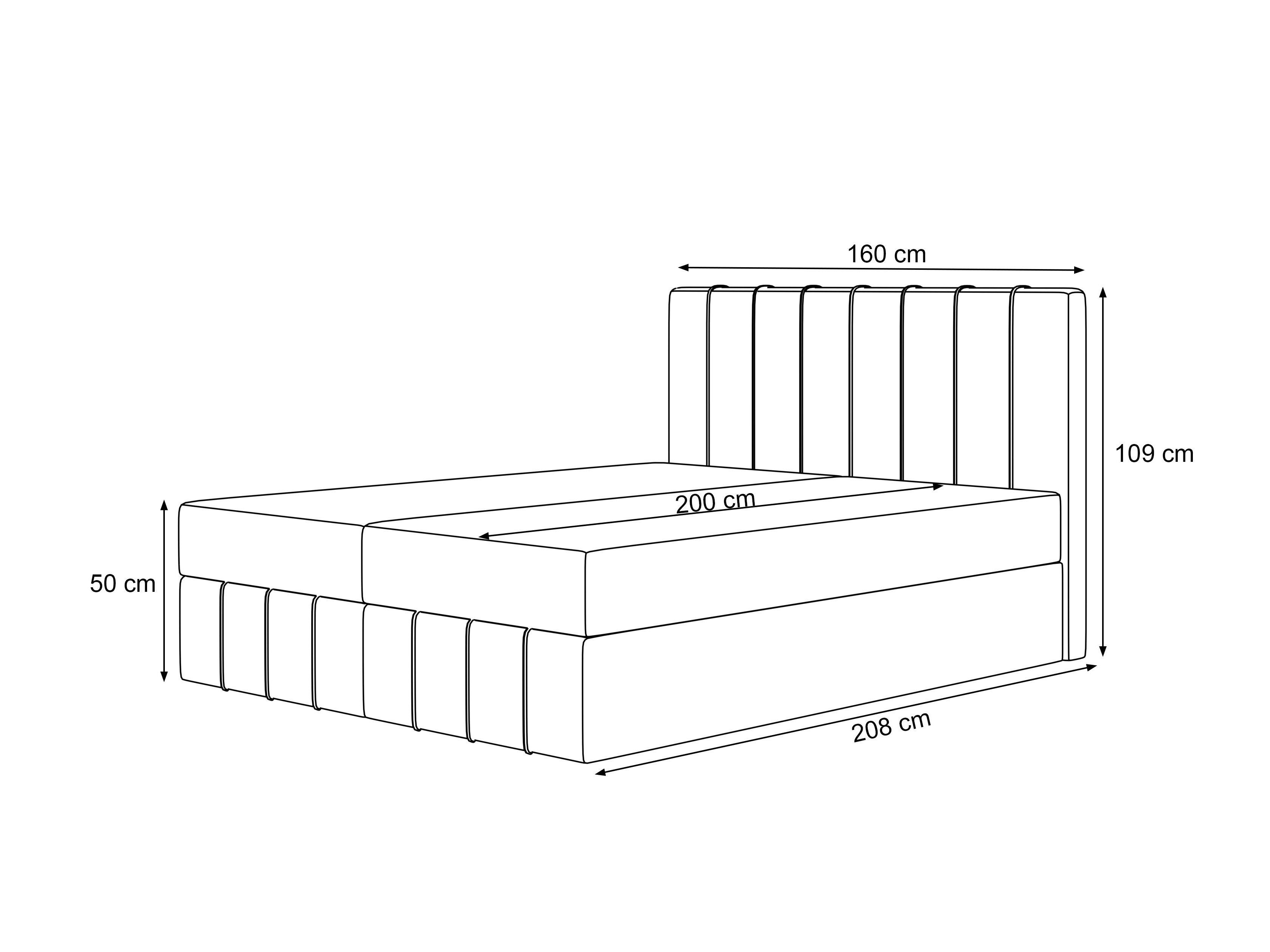Boxspring krevet Martinez 125 (Piano 26)