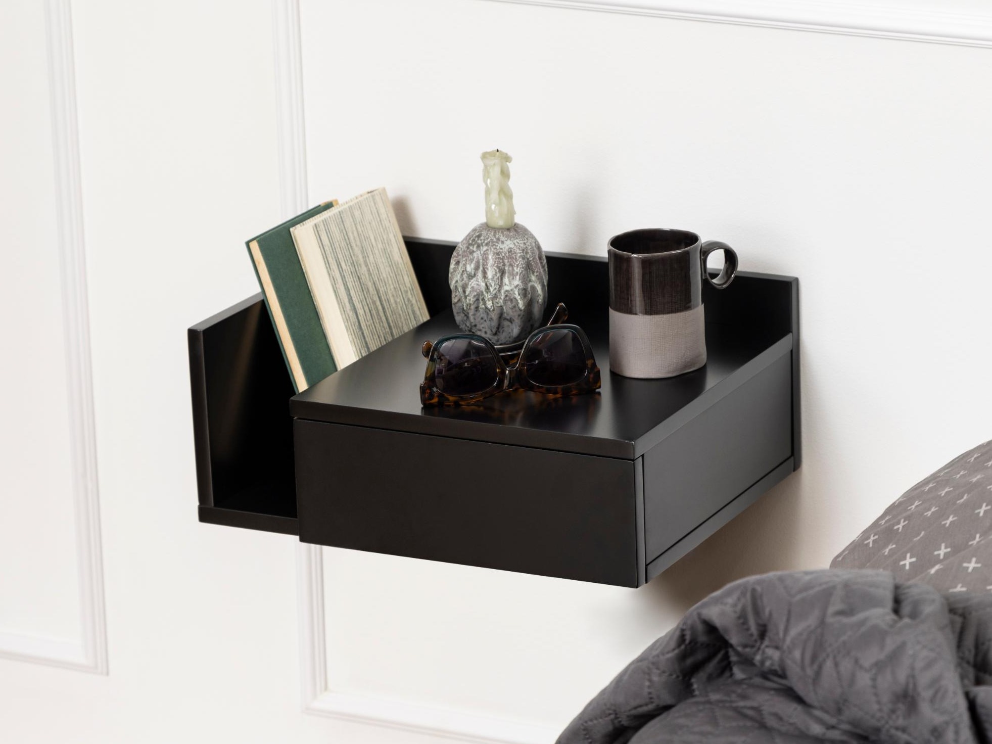 Noćni ormarić Norsica 969 (Crna)