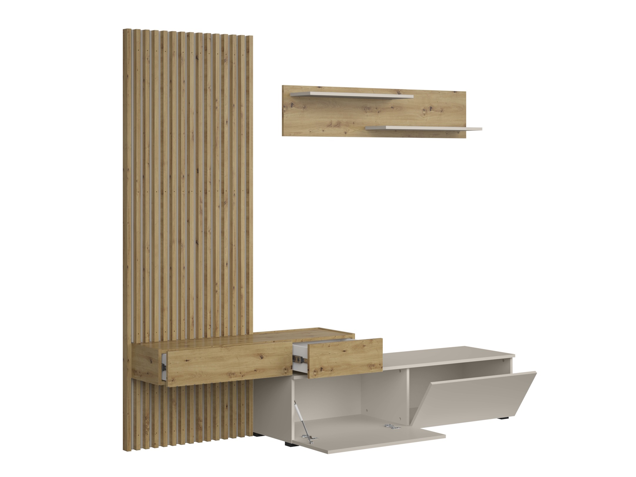 Set za dnevni boravak Houston 2086 (Hrast Artisan + Kašmir)