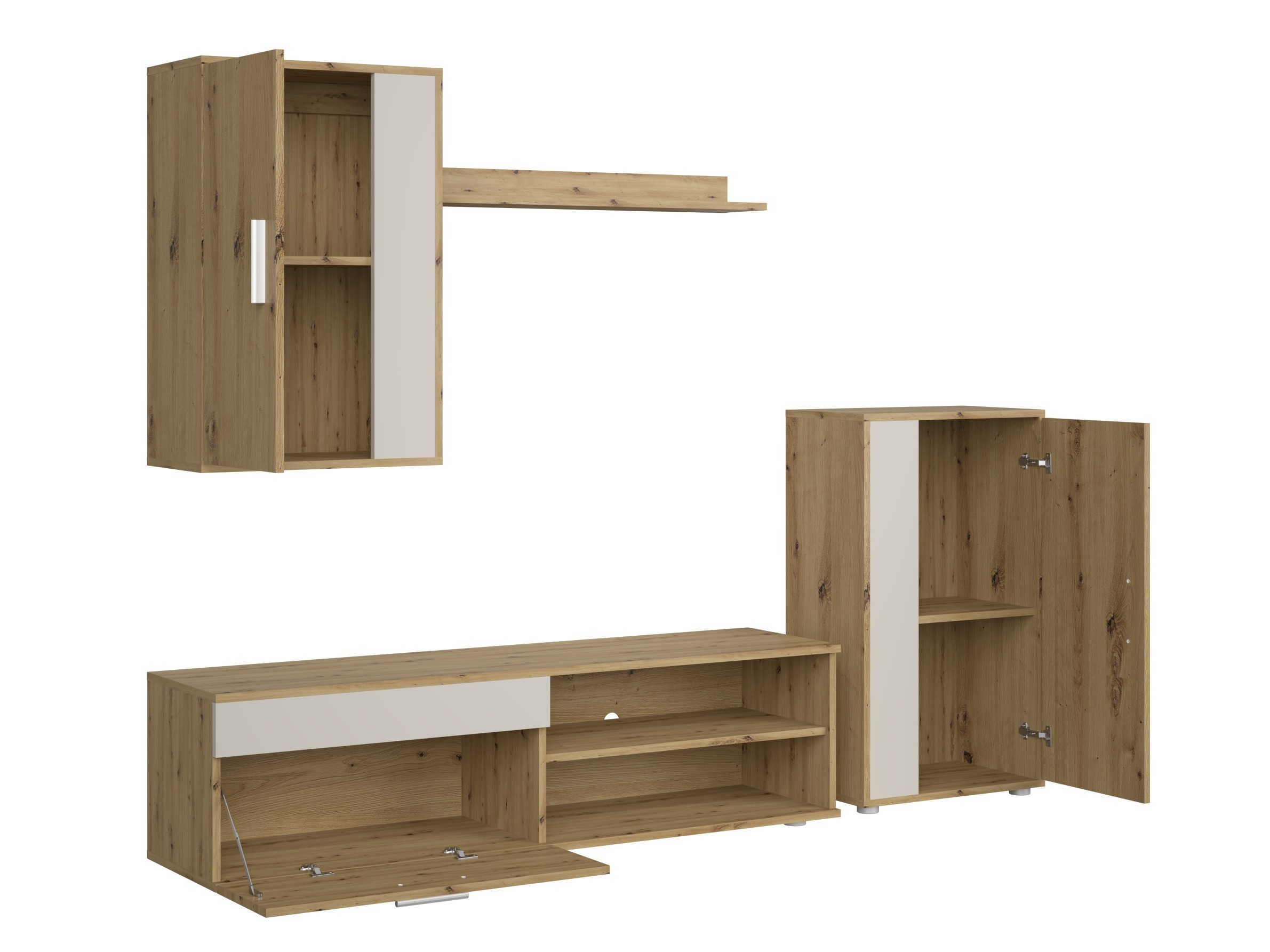 Set za dnevni boravak Houston 2087 (Hrast Artisan + Kašmir)