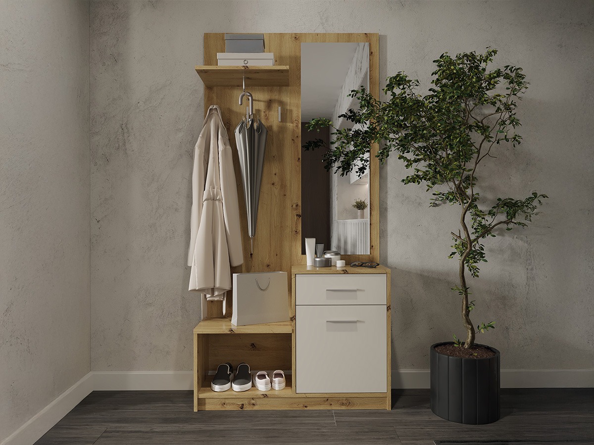 Set za hodnik Houston 2084 (Hrast Artisan + Kašmir)