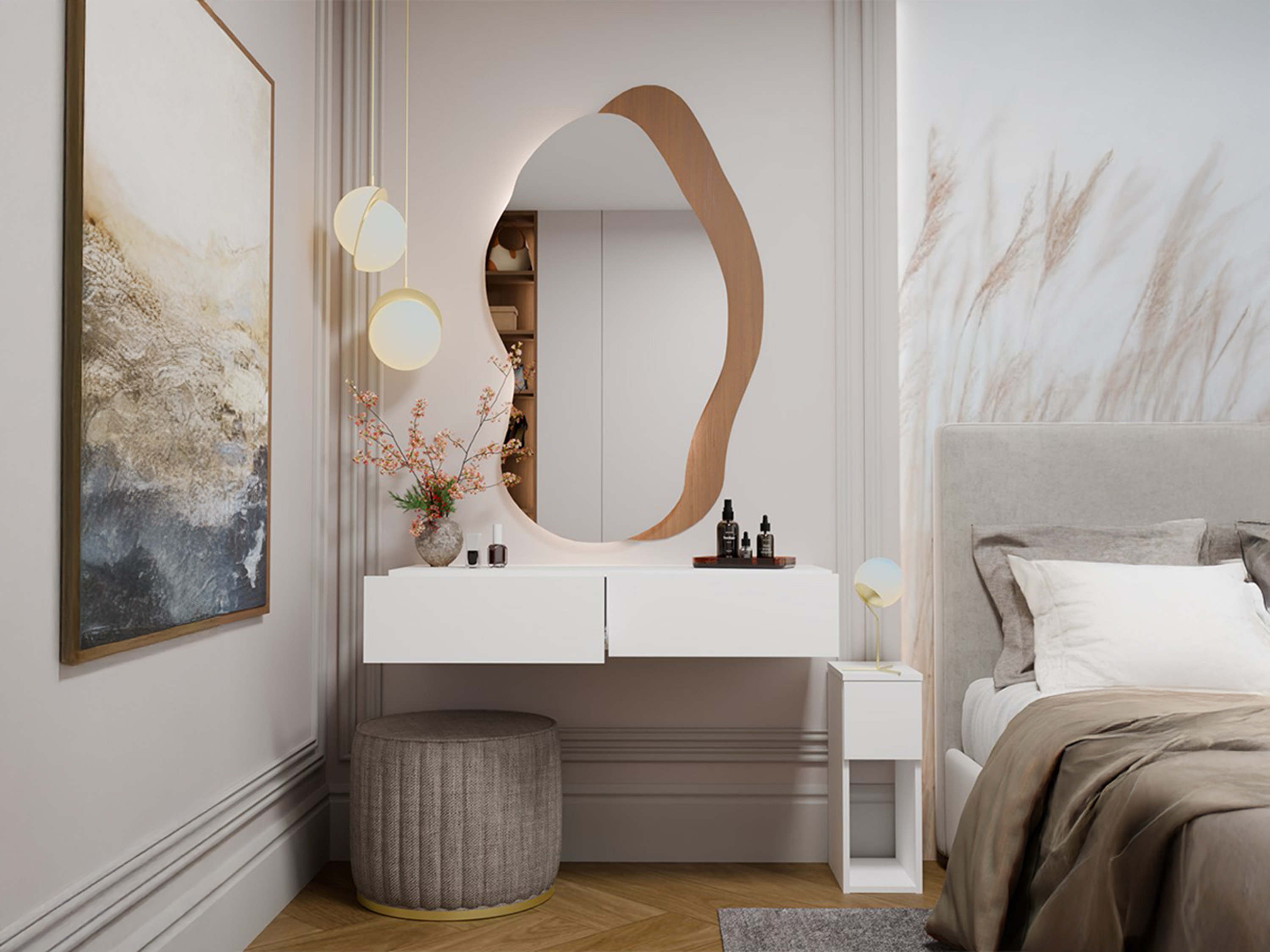 Konzolni stolić Mandeville 341 (Bijela)