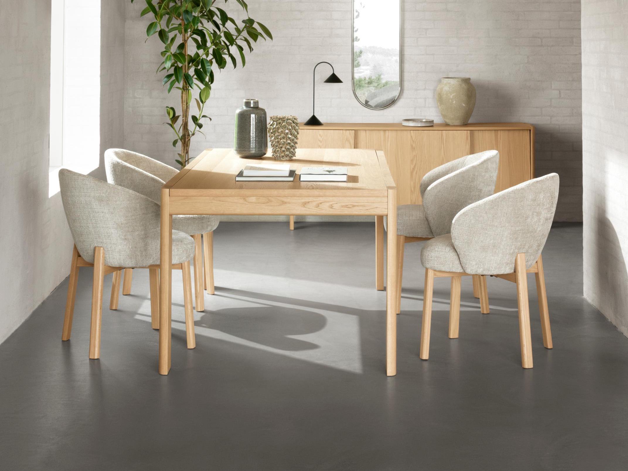 Stolica Norsica 1001 (Hrast + Bež)