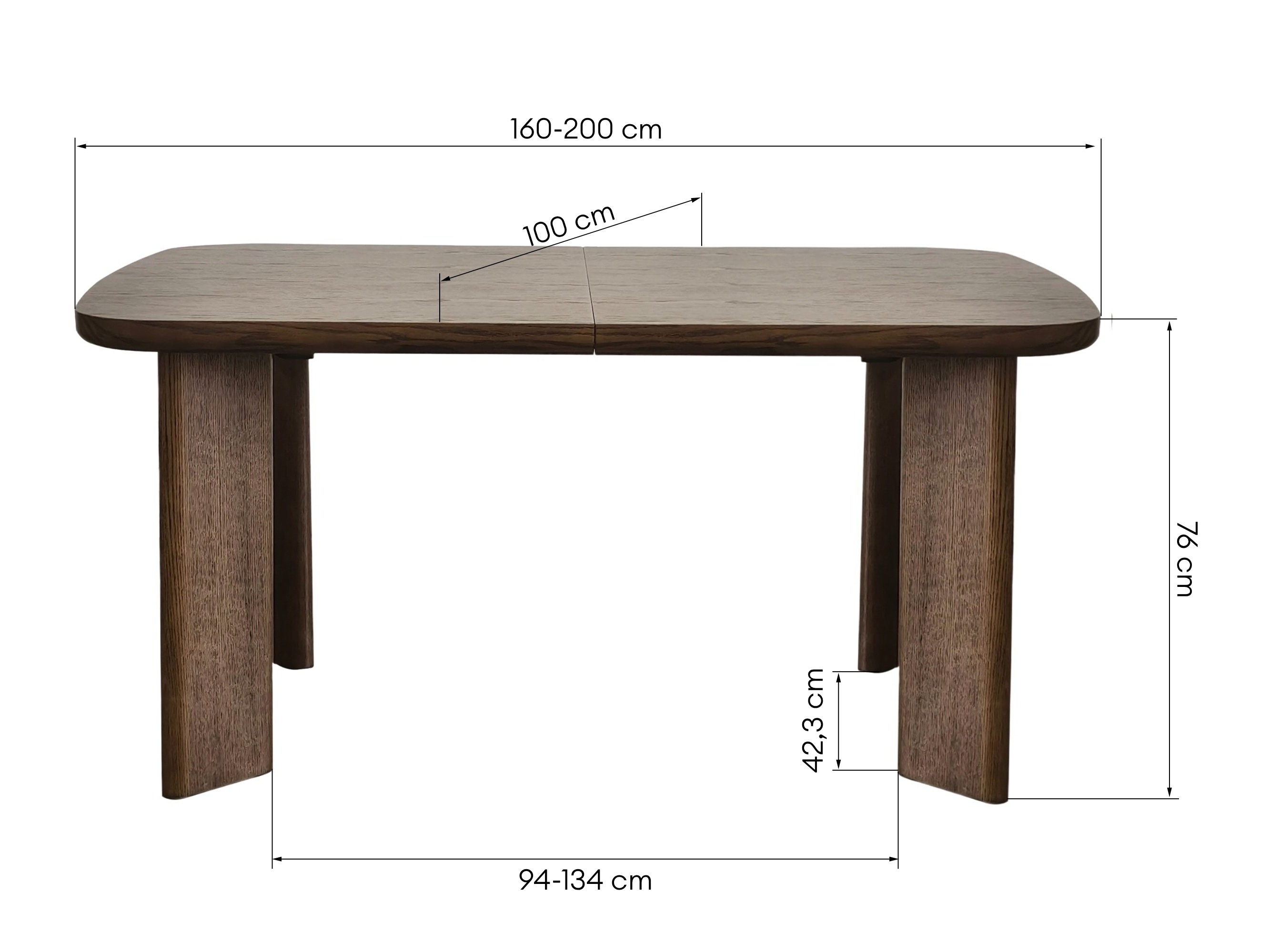 Stol Burleson 489 (Tamni hrast)
