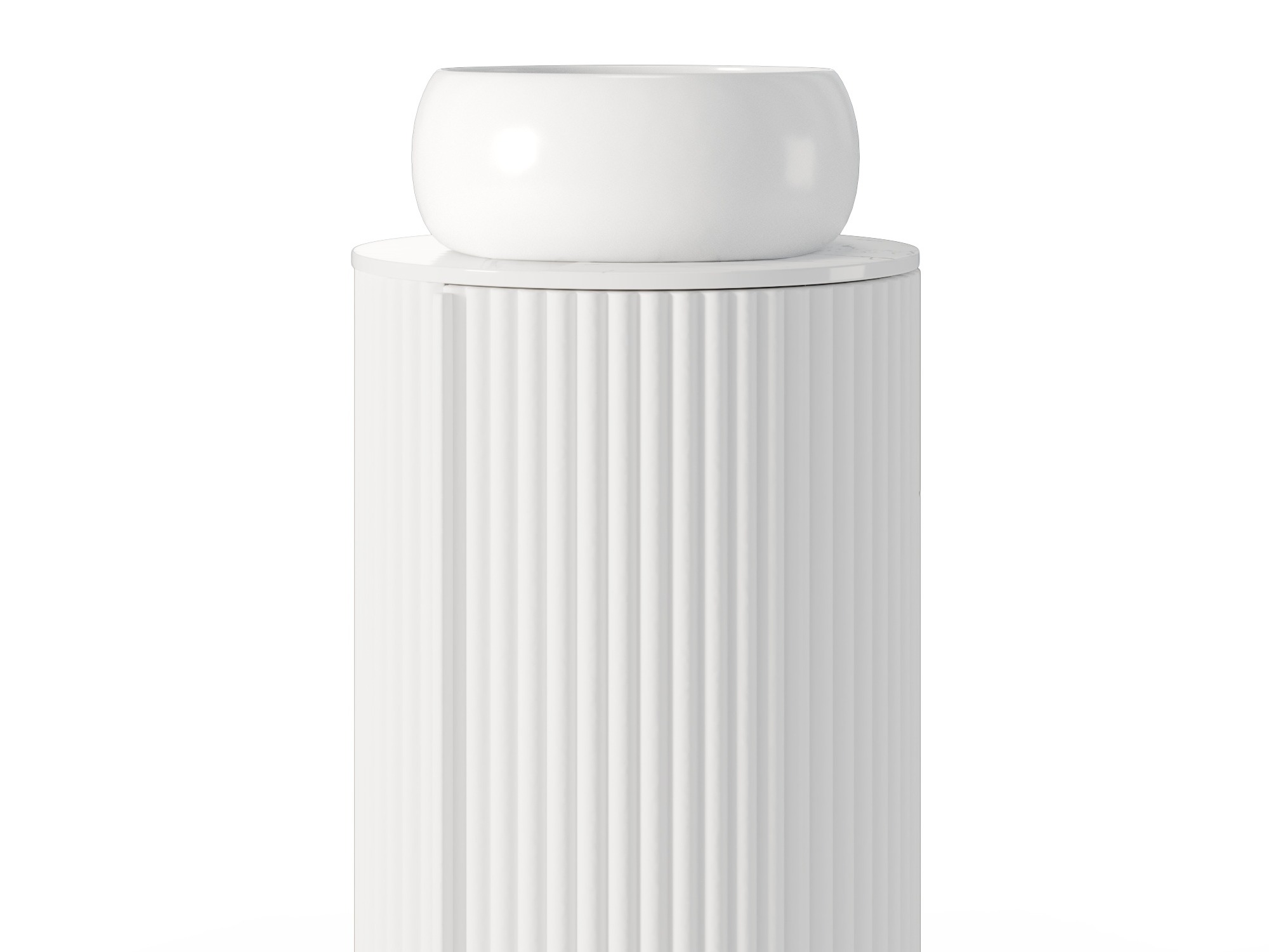 Samostojeći kupaonski ormarić za umivaonik Burleson 503 (Bijela)