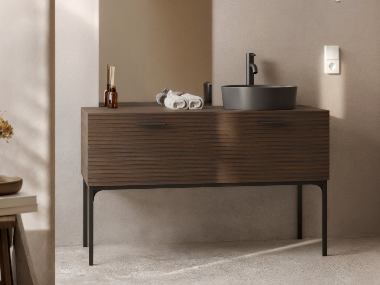 Samostojeći kupaonski ormarić za umivaonik Burleson 508