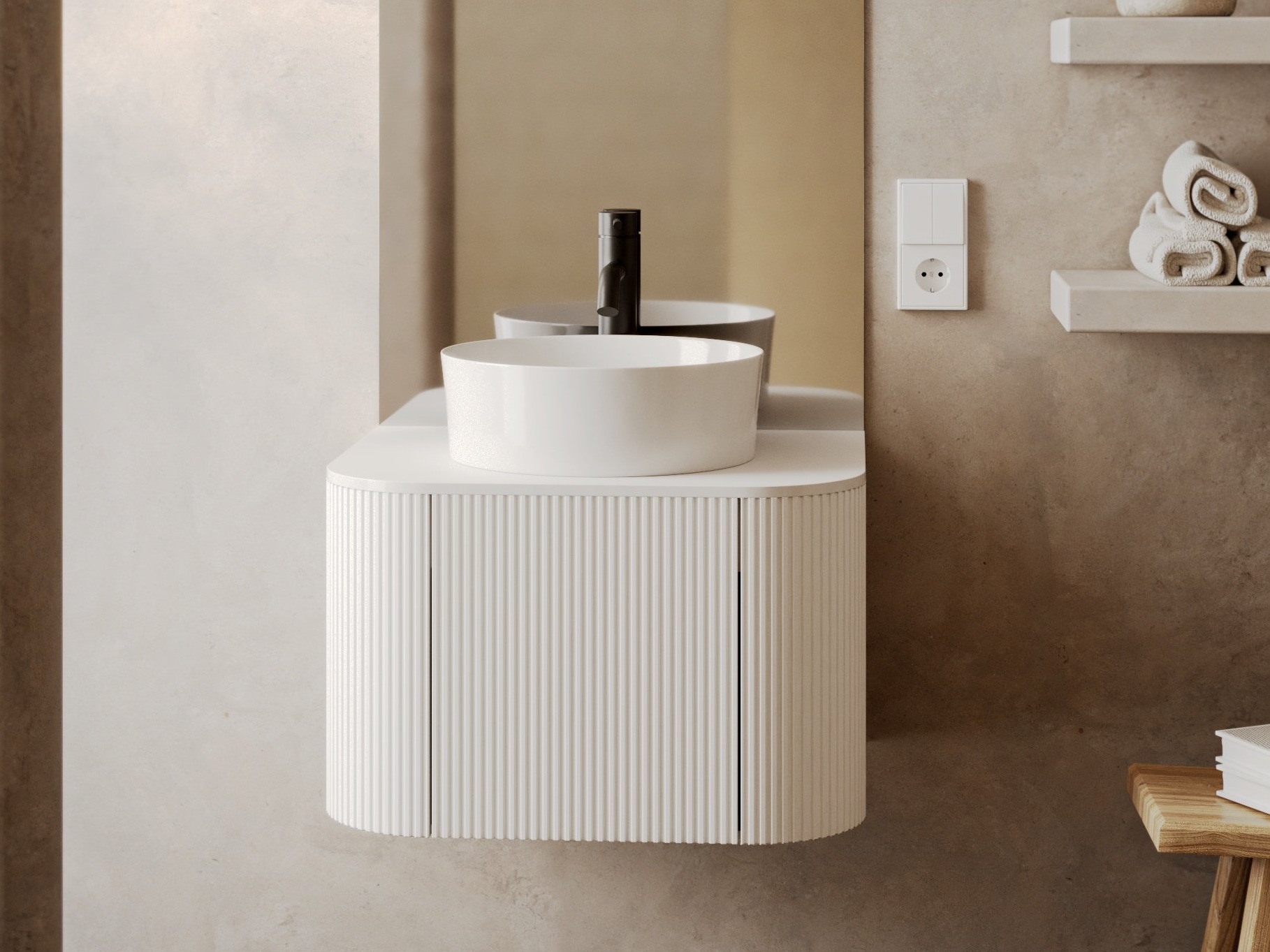 Zidni ormarić za umivaonik Burleson 504