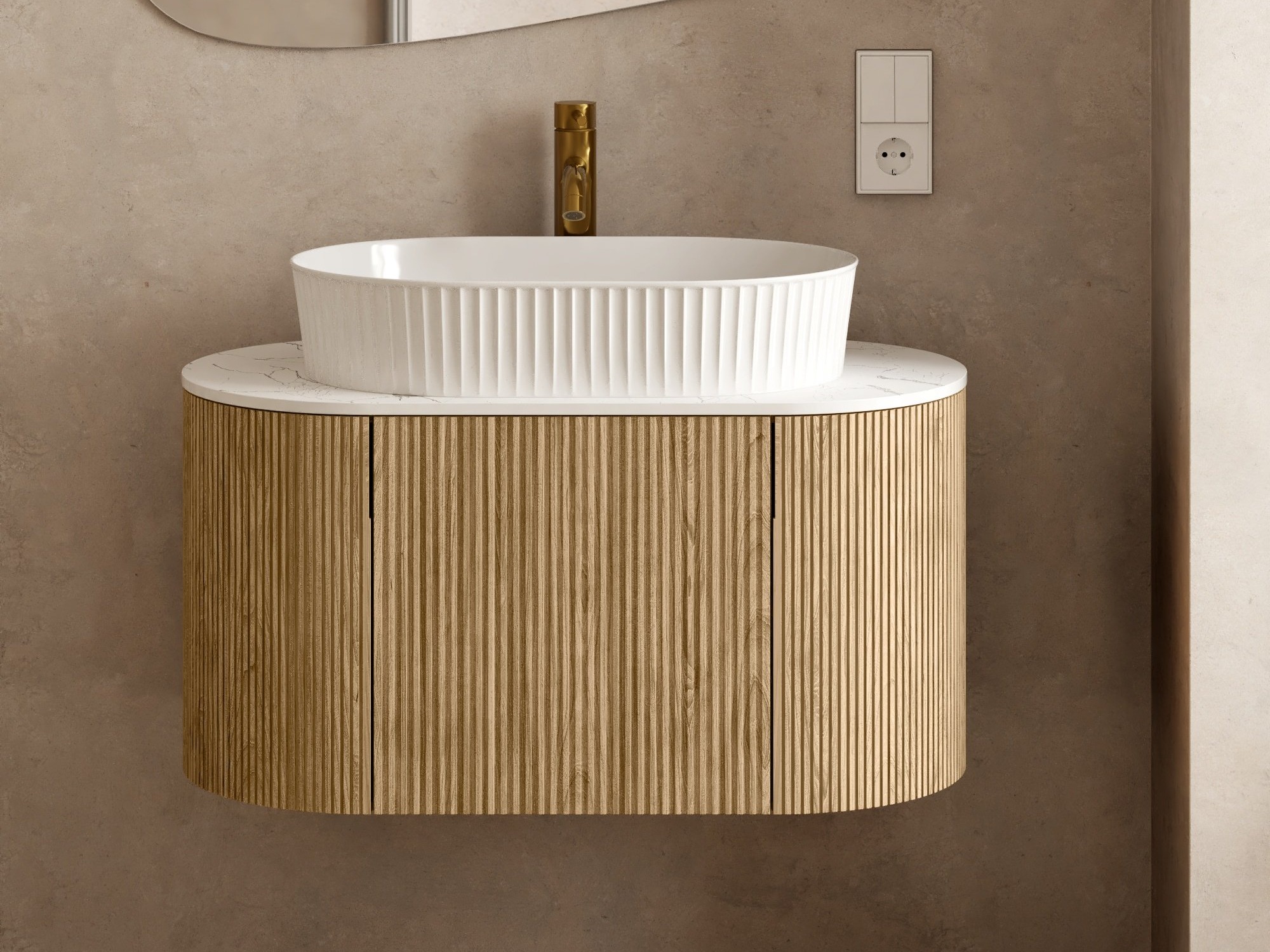 Zidni ormarić za umivaonik Burleson 506