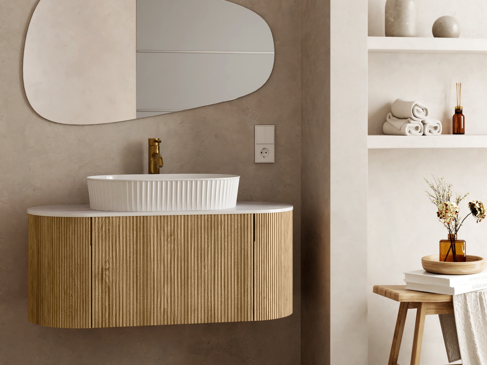 Zidni ormarić za umivaonik Burleson 507