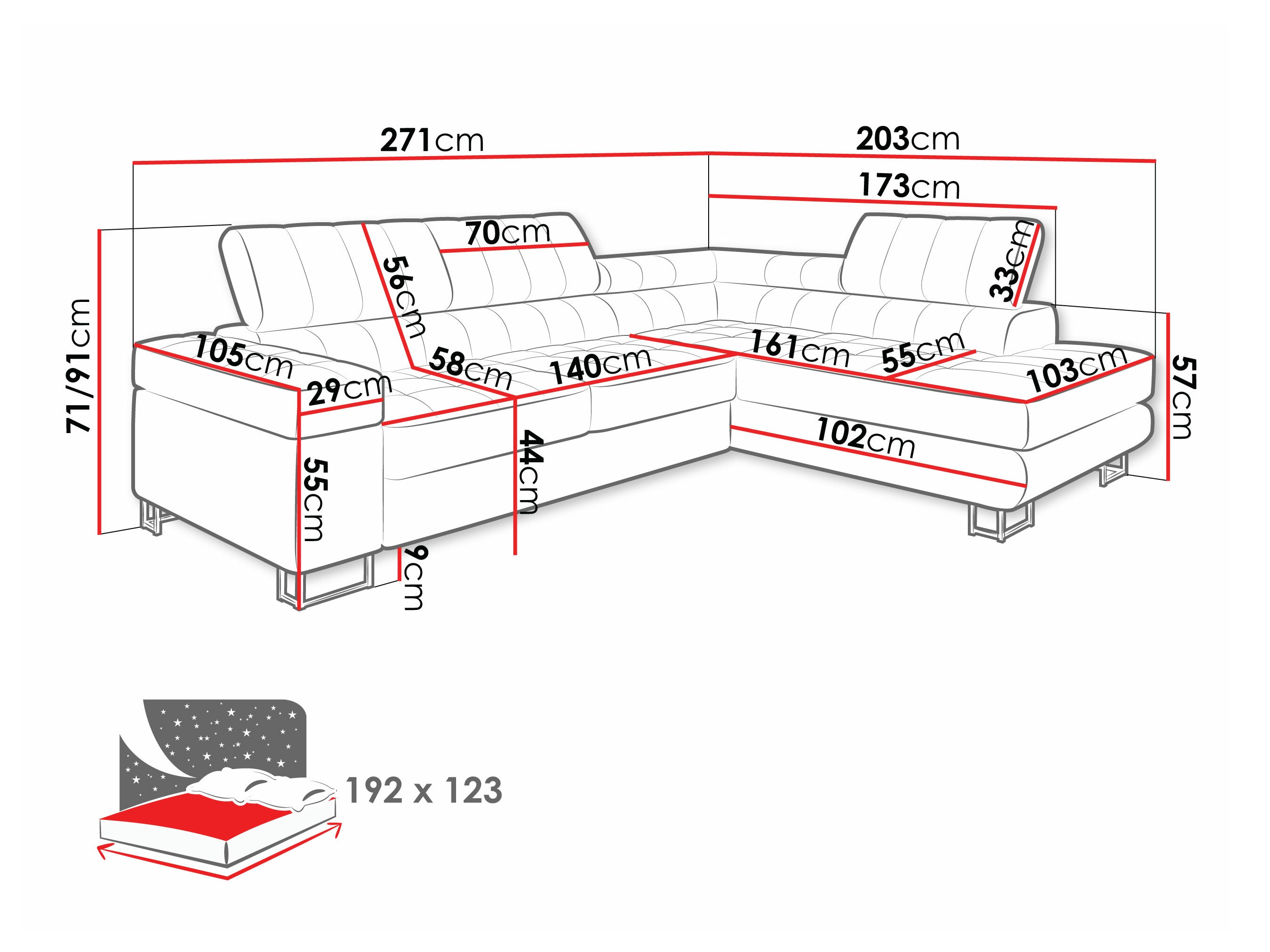 Kutna garnitura Comfivo Anima I (Sorriso 04)