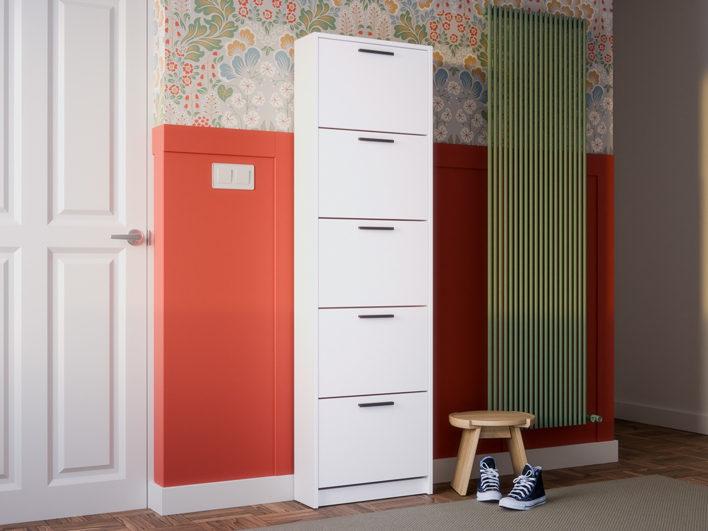 Ormarić za cipele Ontario 187 (Bijela)