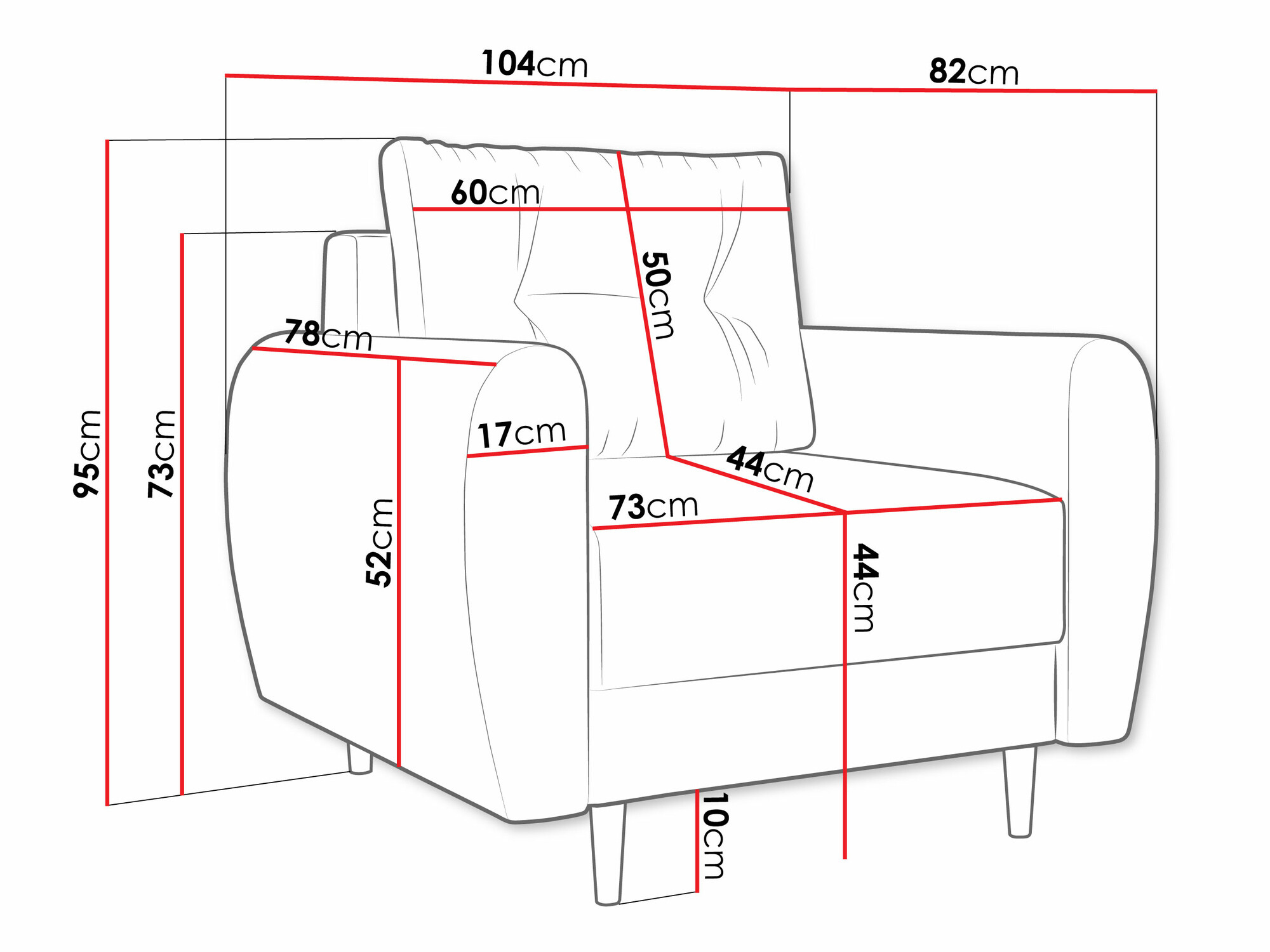 Fotelja SC9179 s manjim nepravilnostima