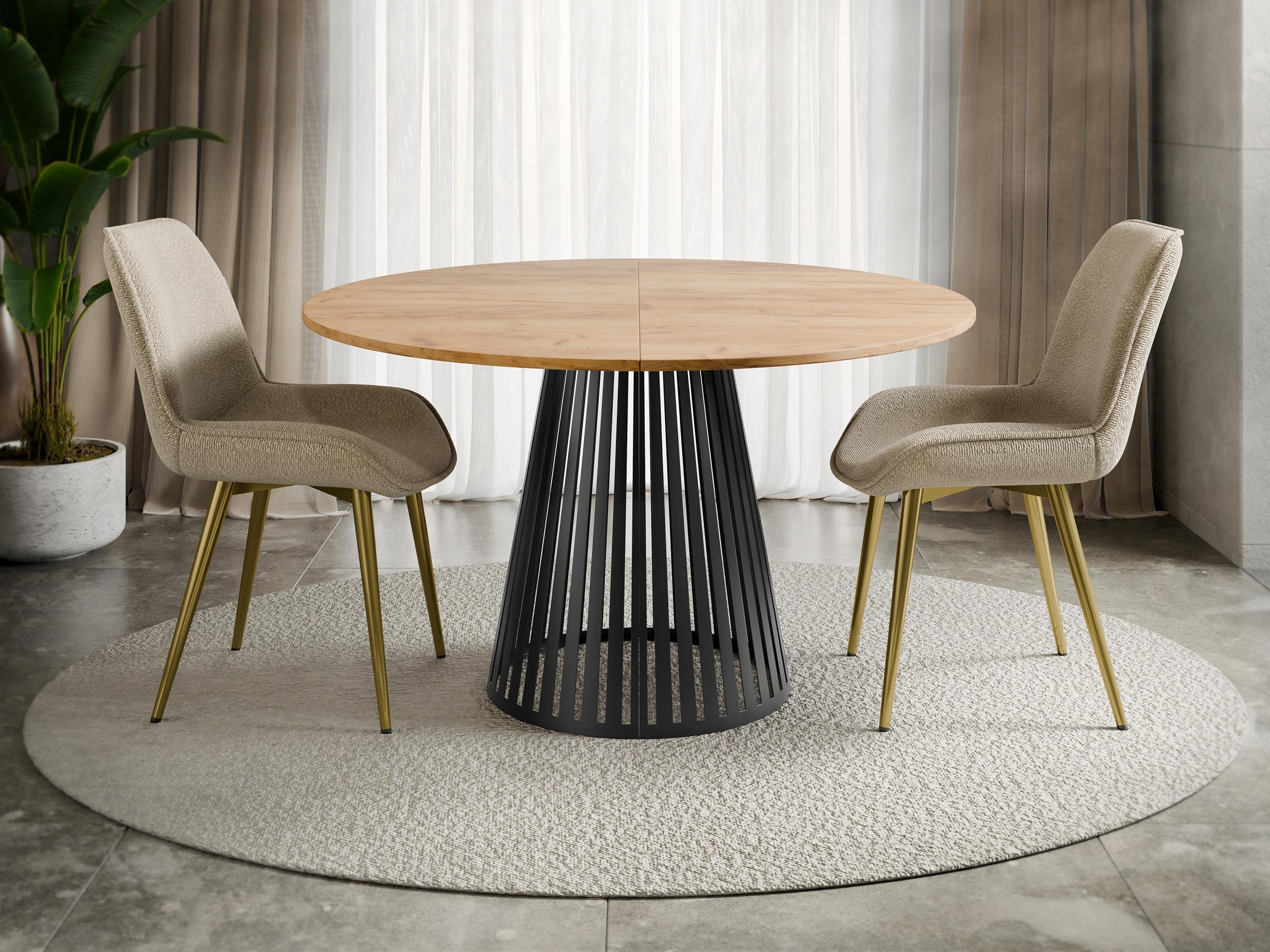 Stol Oswego 154 (Zlatni hrast Craft)