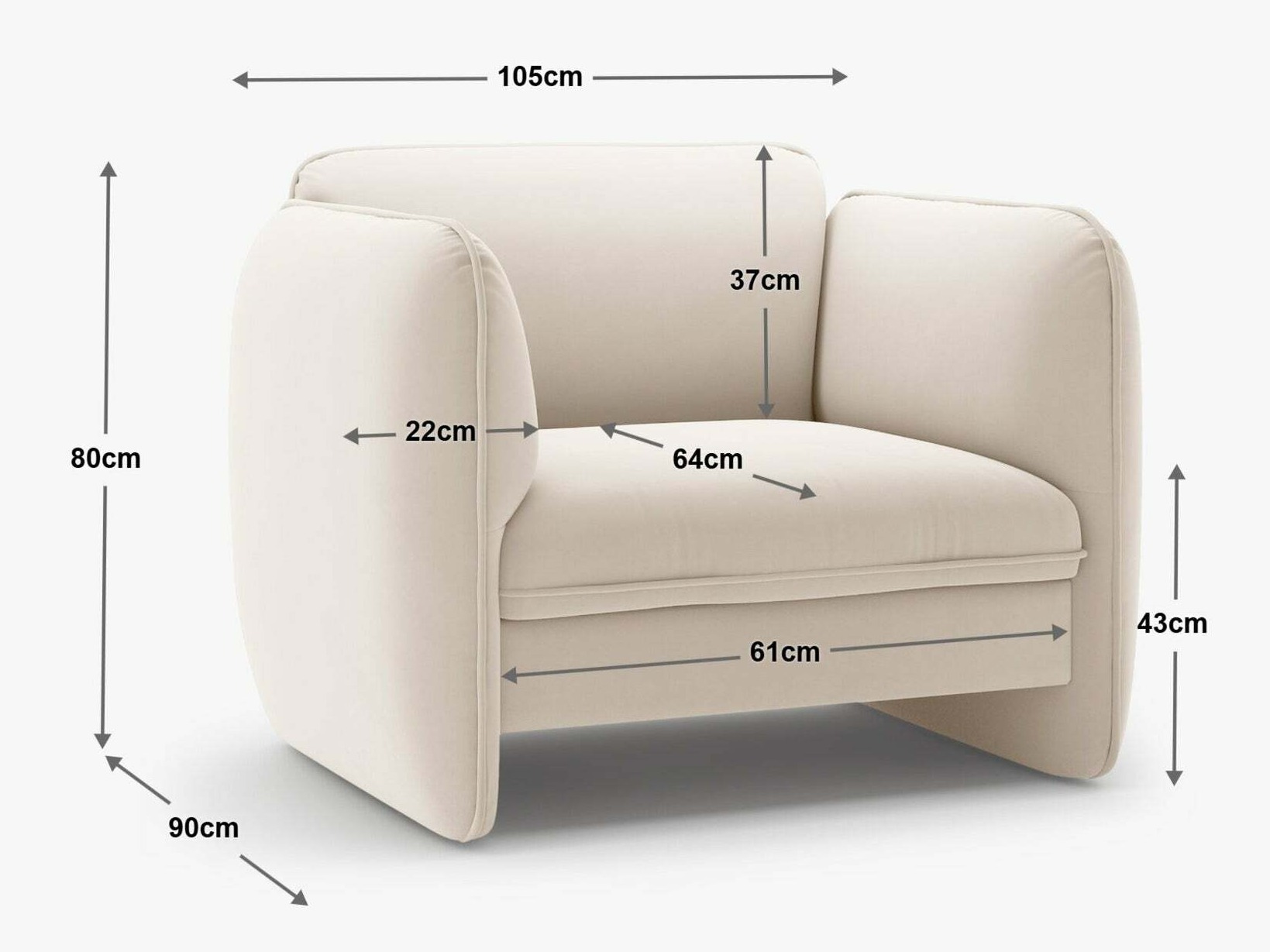 Fotelja Romsero 100 (Silencio 60)