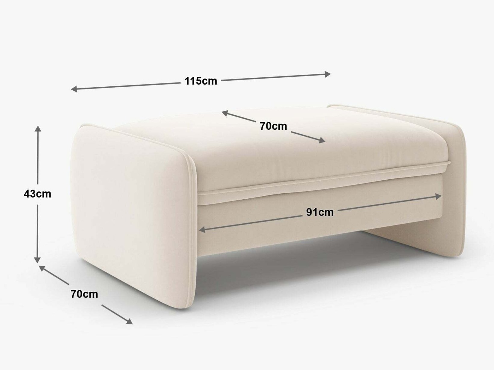 Tapecirana klupa Romsero 103 (Silencio 60)