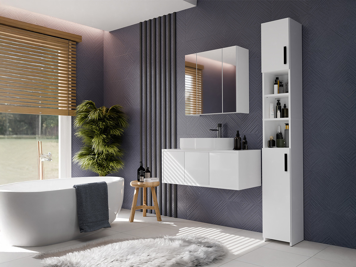 Kupaonski ormarić s ogledalom Mandeville 343