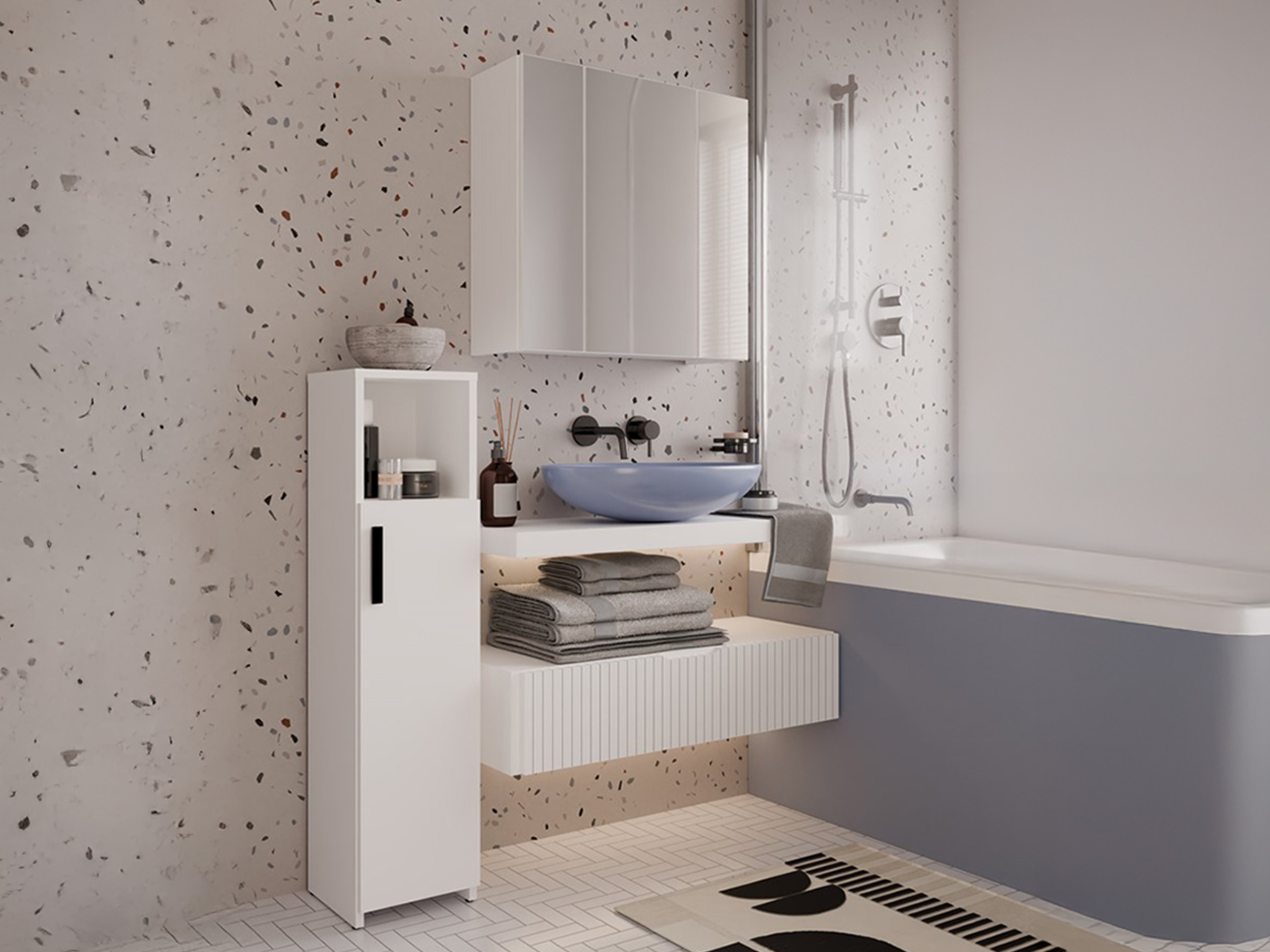 Samostojeći kupaonski ormarić Mandeville 344