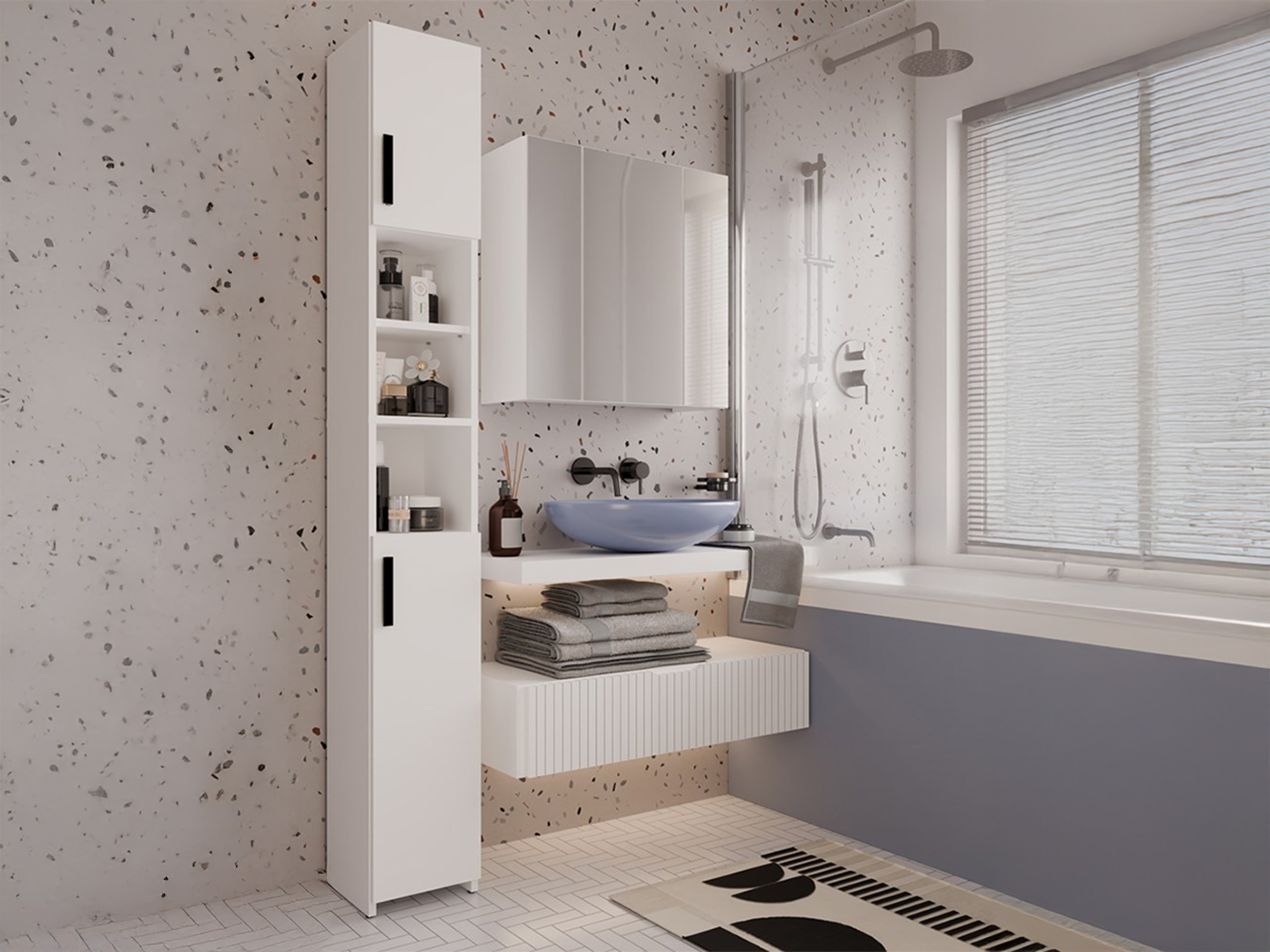 Samostojeći kupaonski ormarić Mandeville 345