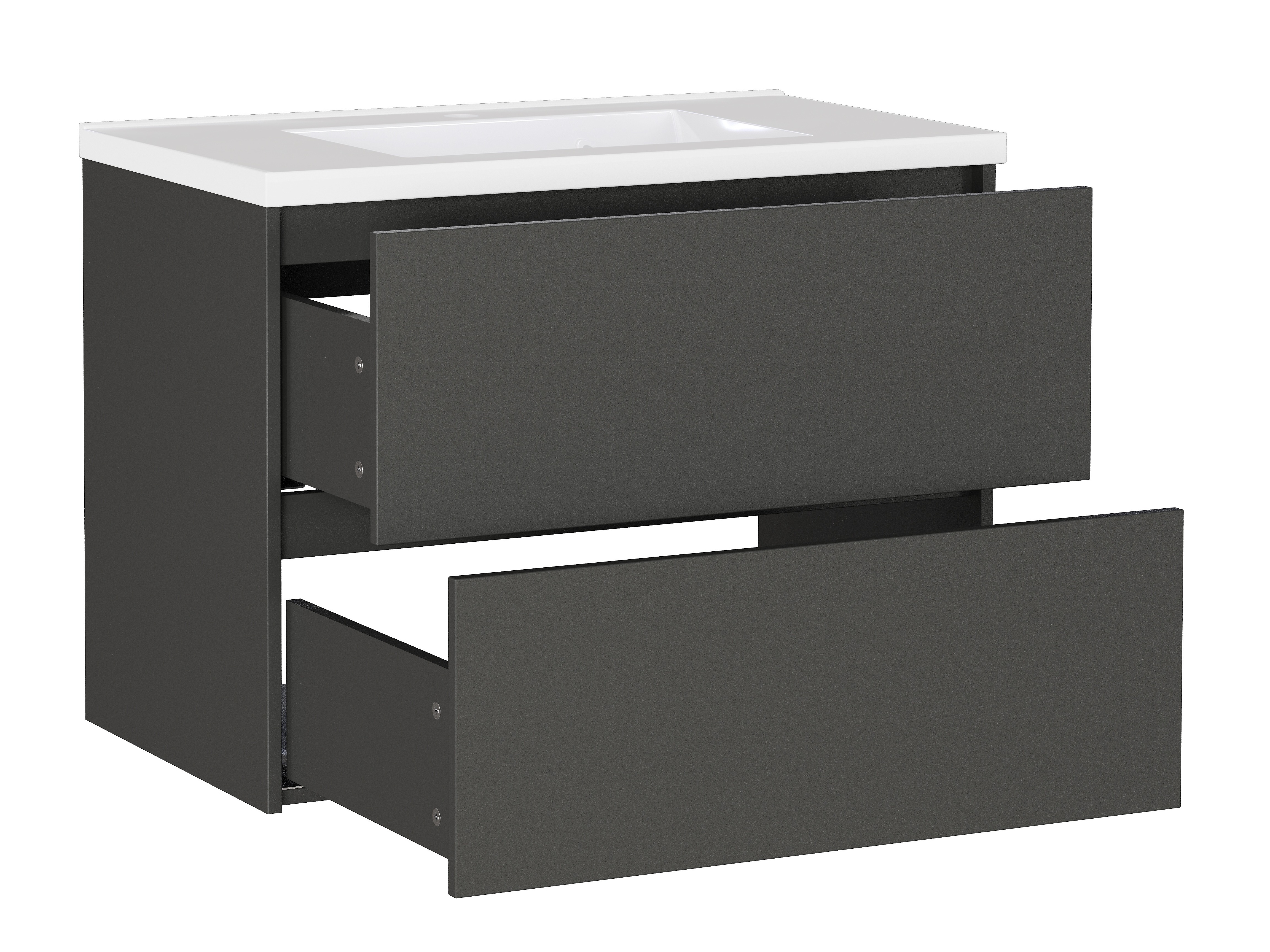 Zidni ormarić za umivaonik Sacramento 523 (Grafit)