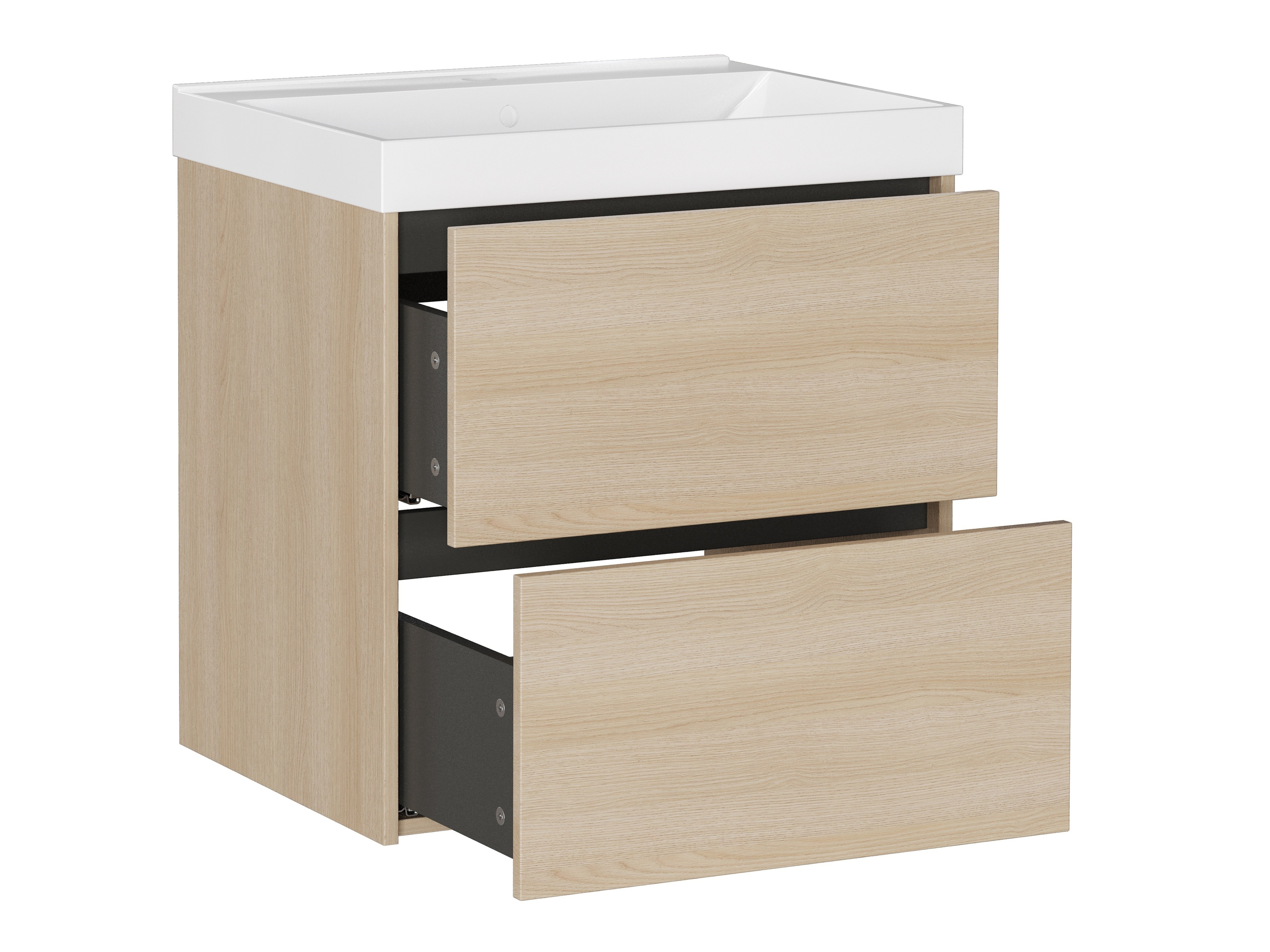 Zidni ormarić za umivaonik Sacramento 524 (Hrast)