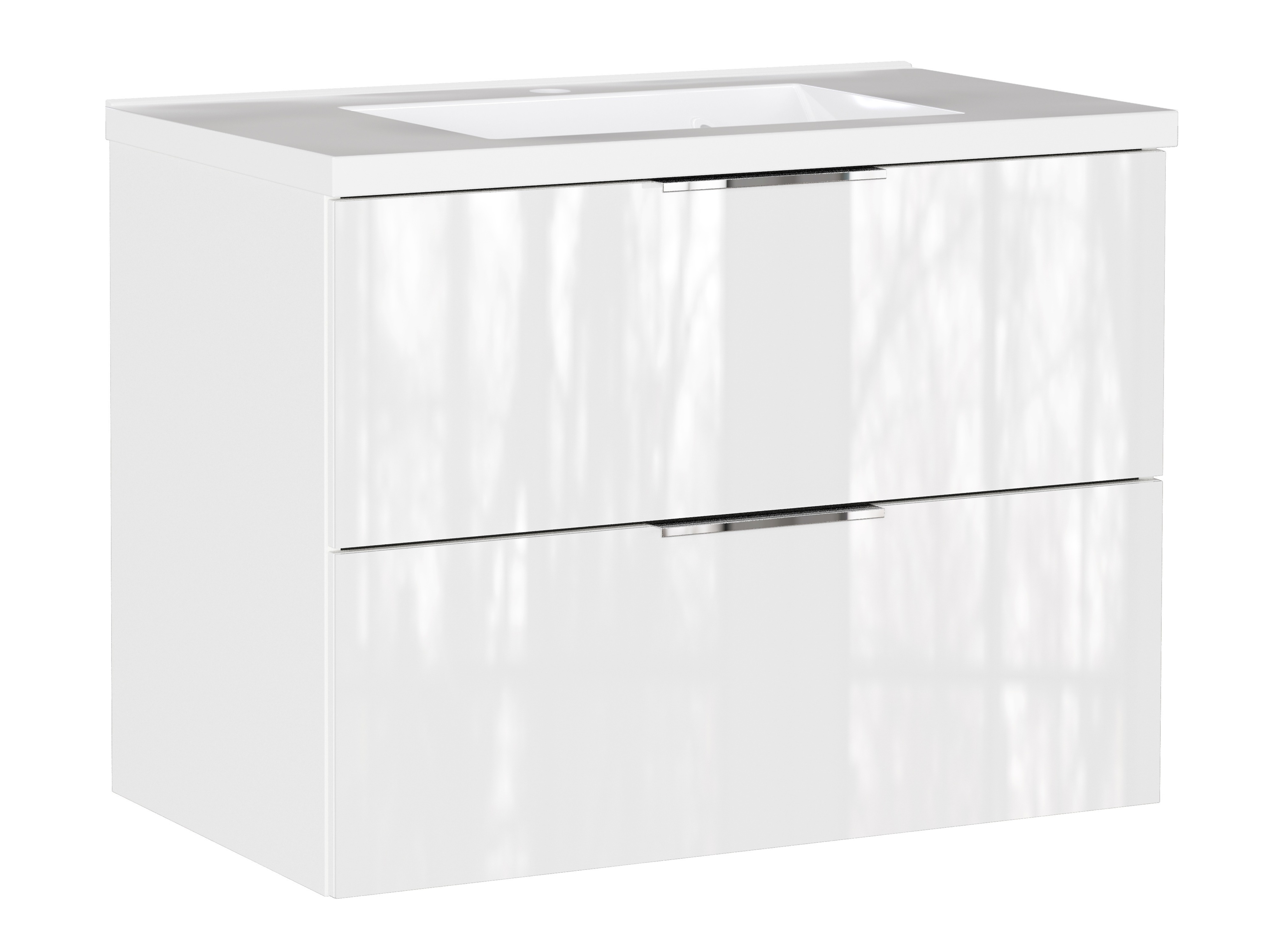 Zidni ormarić za umivaonik Sacramento 526 (Sjajno bijela)