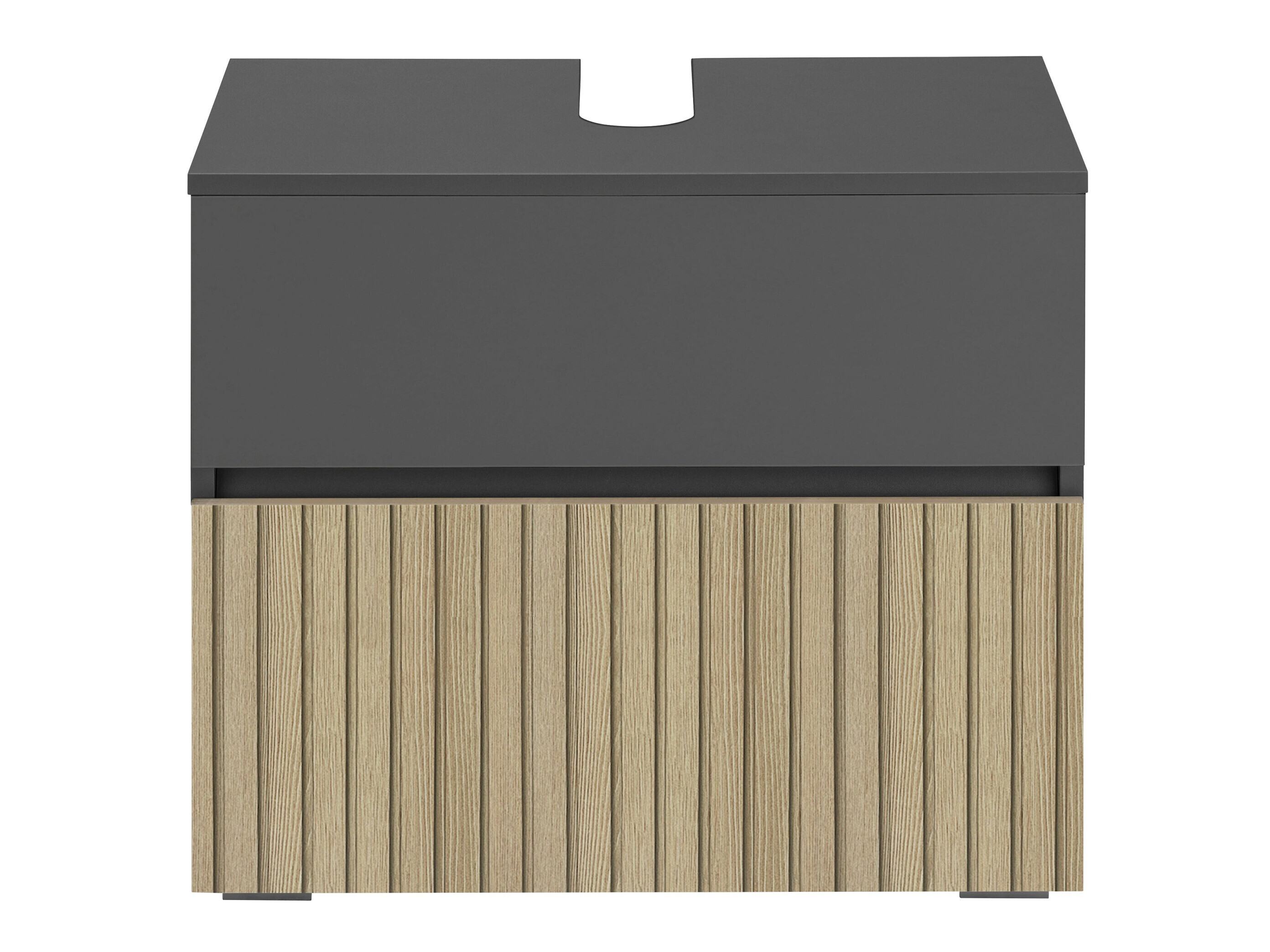 Samostojeći kupaonski ormarić za umivaonik Soncamu 110 (Antracit + Svijetli hrast)