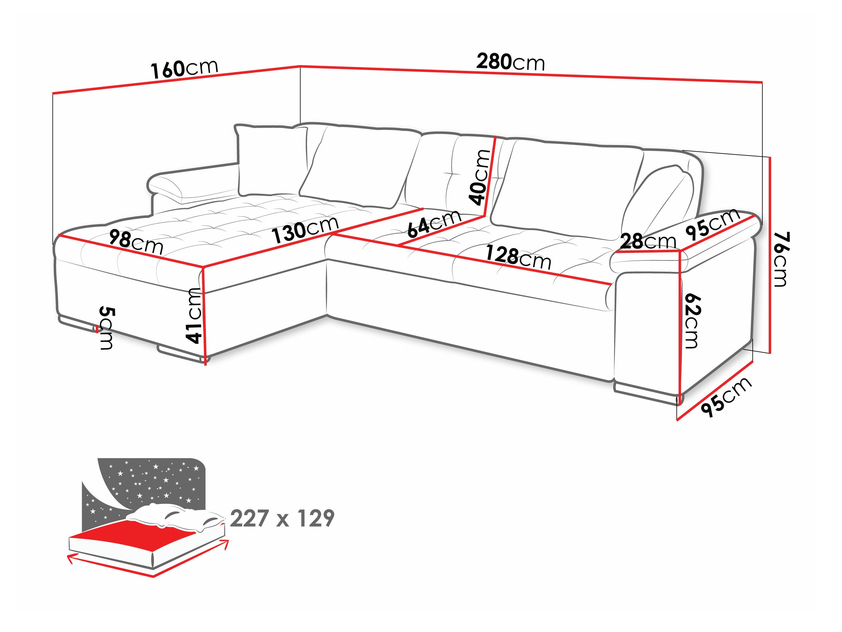 Kutna garnitura Comfivo Mica II (Otusso 22 + Velvetto 06)