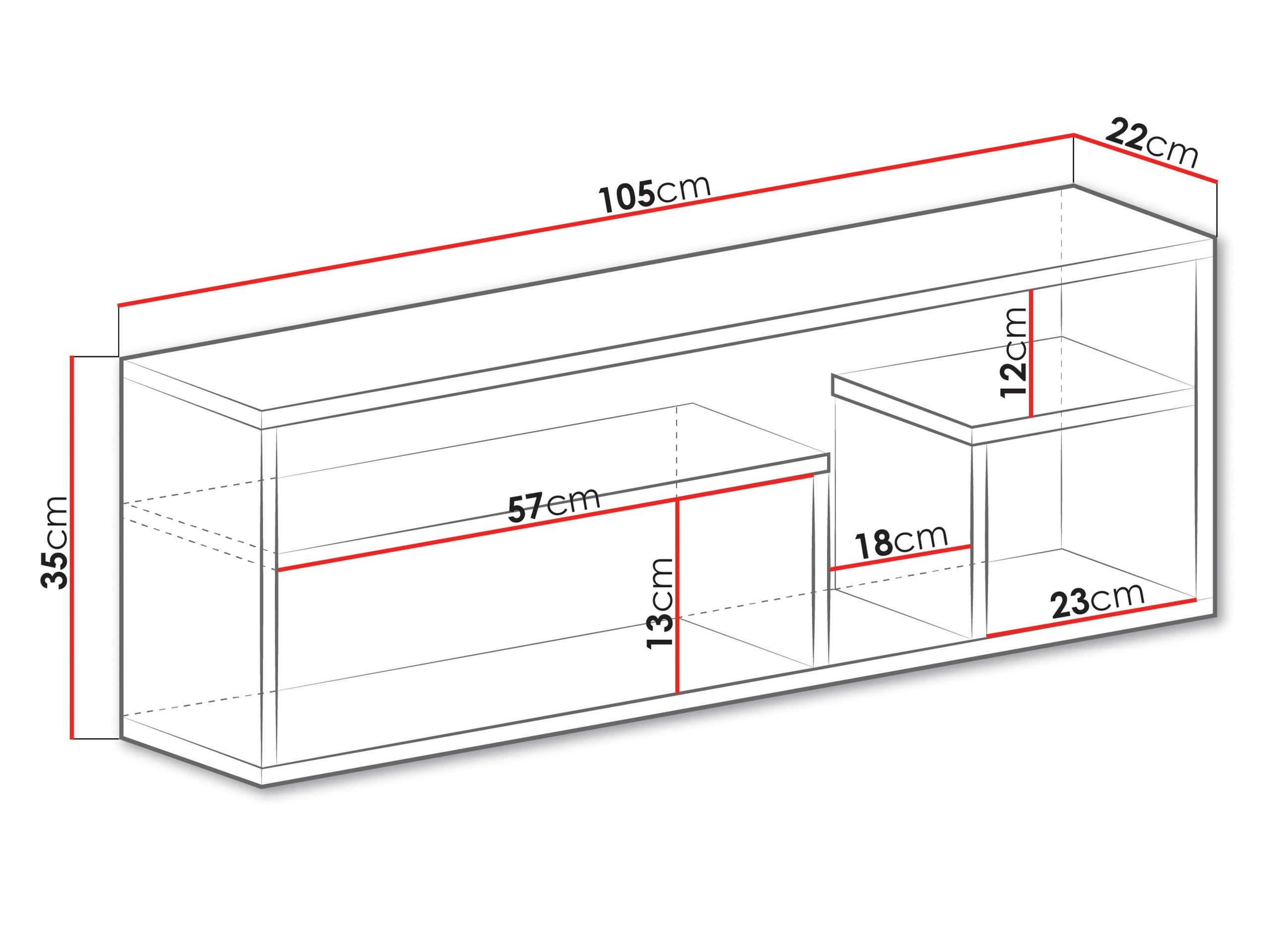 Zidna polica Tesmonu 112