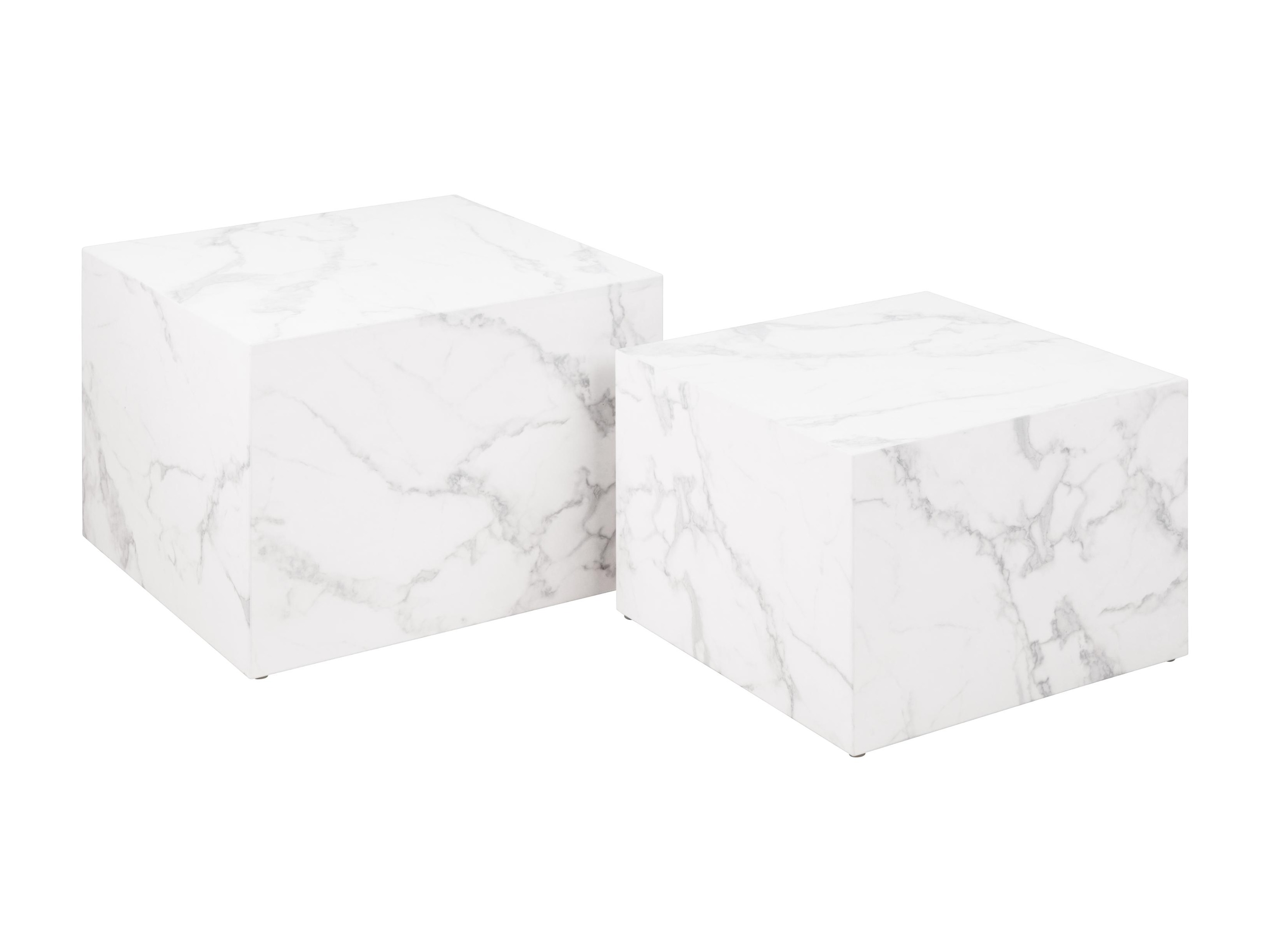 Set stolića za kavu Norsica 603 (Bijeli mramor)