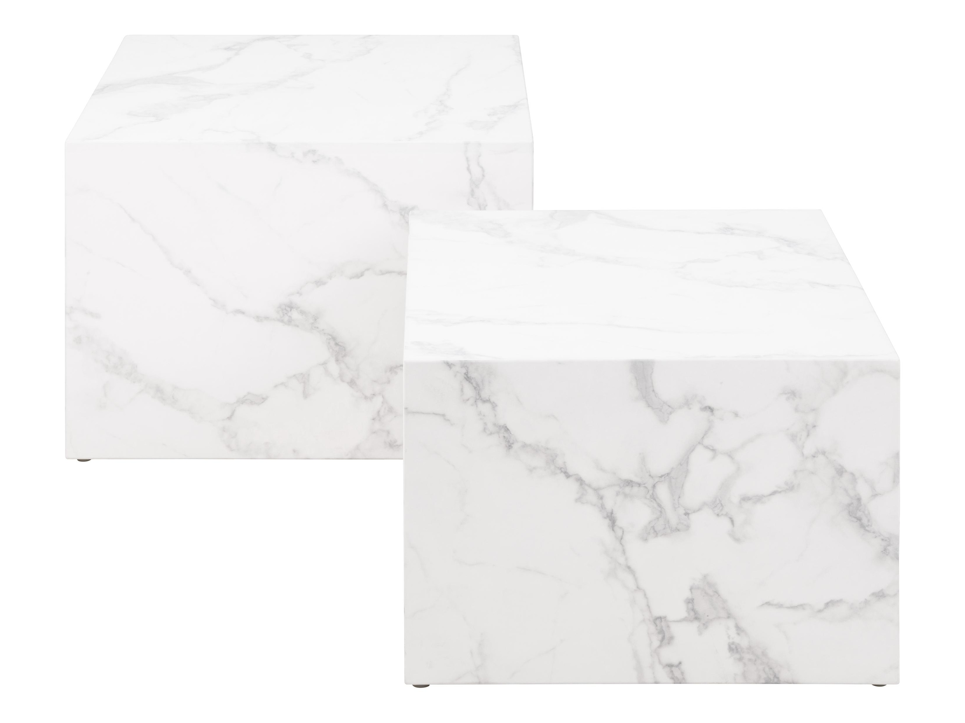 Set stolića za kavu Norsica 603 (Bijeli mramor)