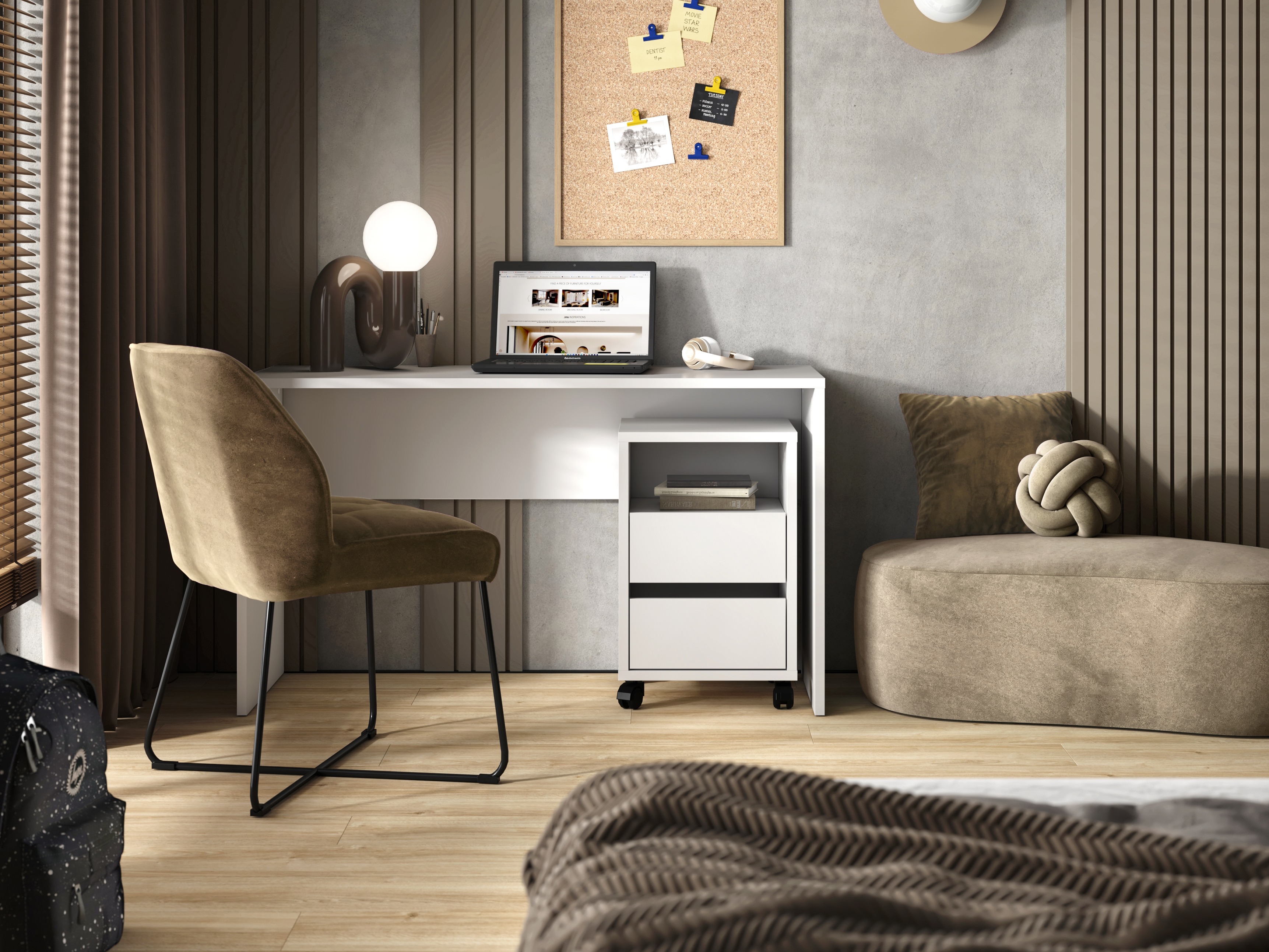 Uredski stol Austin 347 (Bijela)