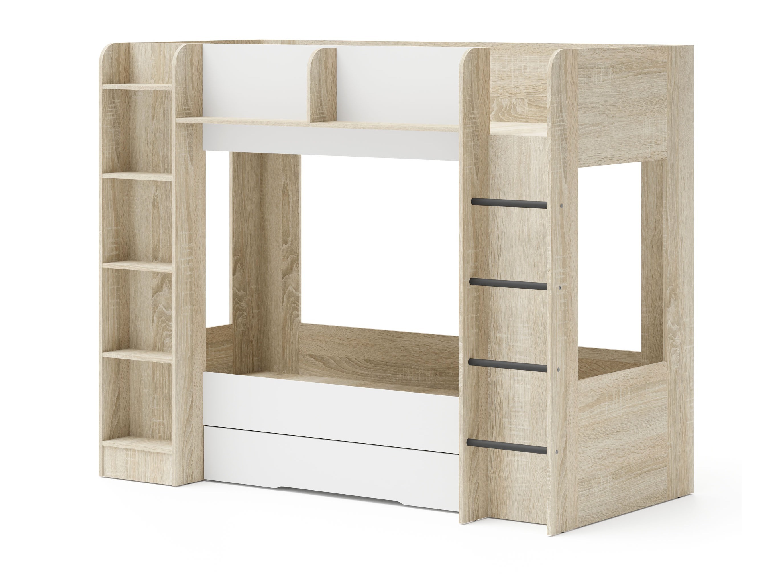 Set za dječju sobu Elitenu 104 (Sonoma hrast + Bijela)