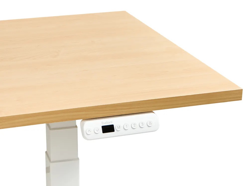 Radni stol podesiv po visini Berwyn 2863 (Svijetlo drvo + Bijela)