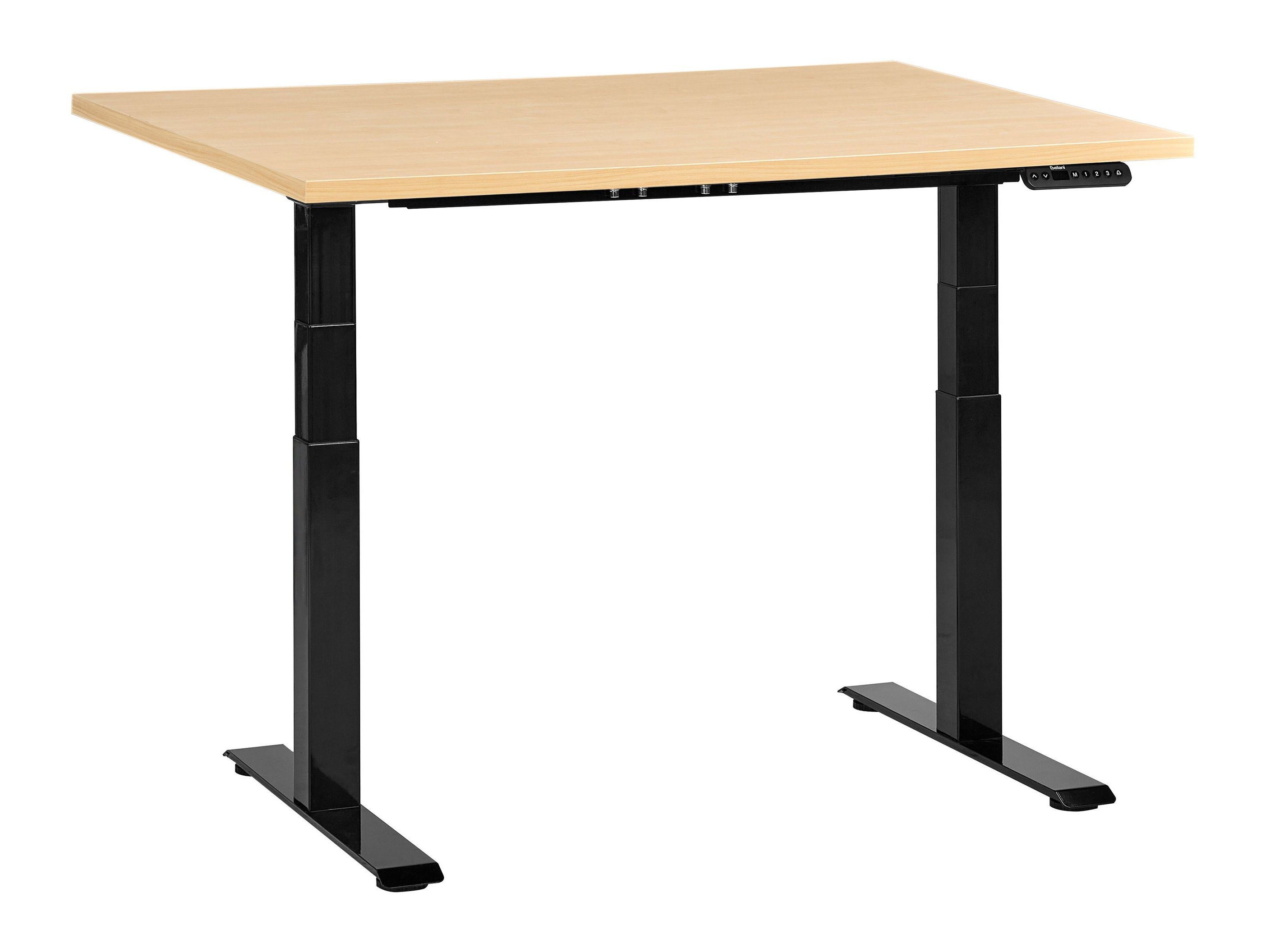 Radni stol podesiv po visini Berwyn 2863 (Svijetlo drvo + Crna)