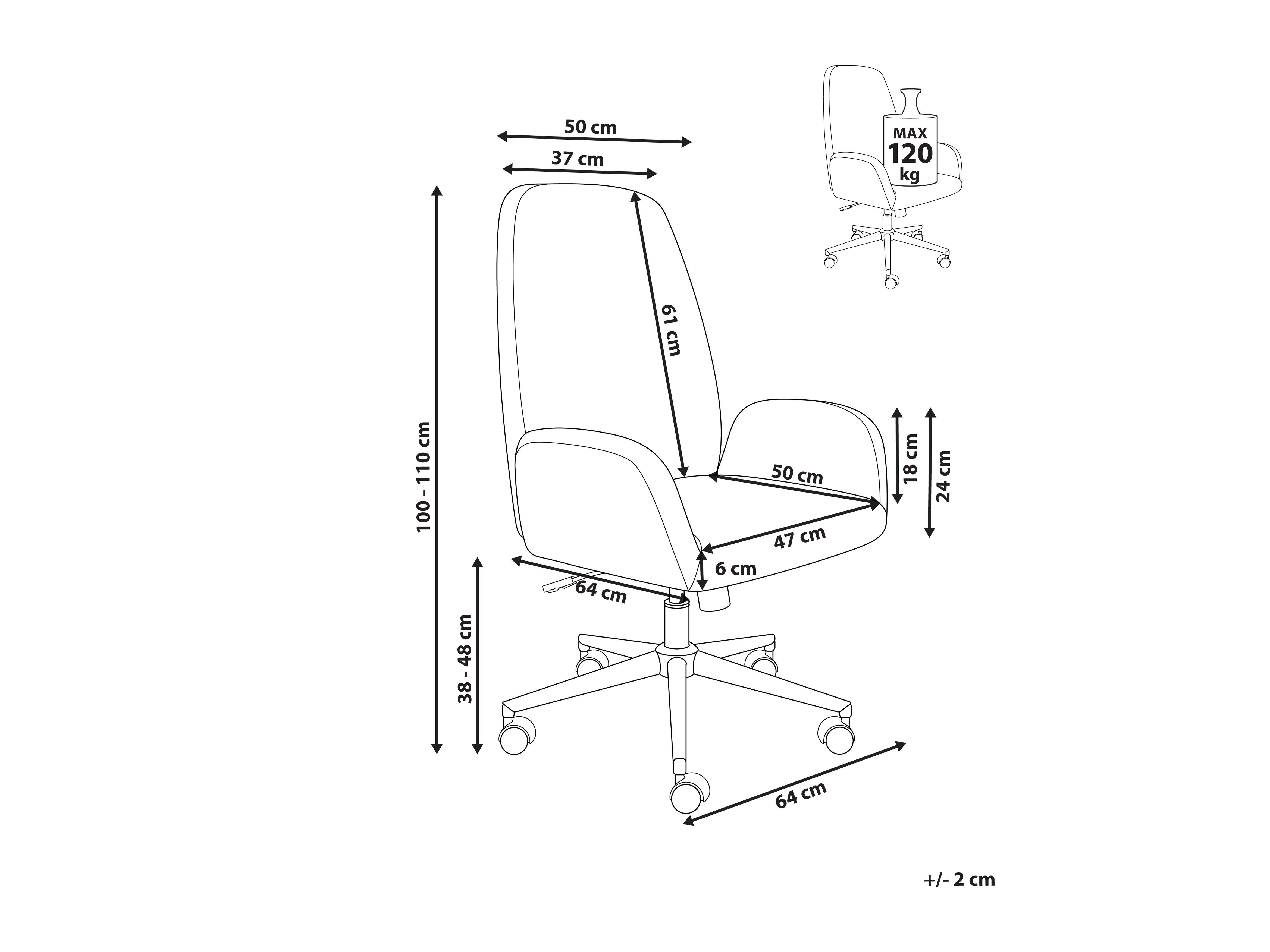 Uredska stolica Berwyn 2866 (Smeđa)