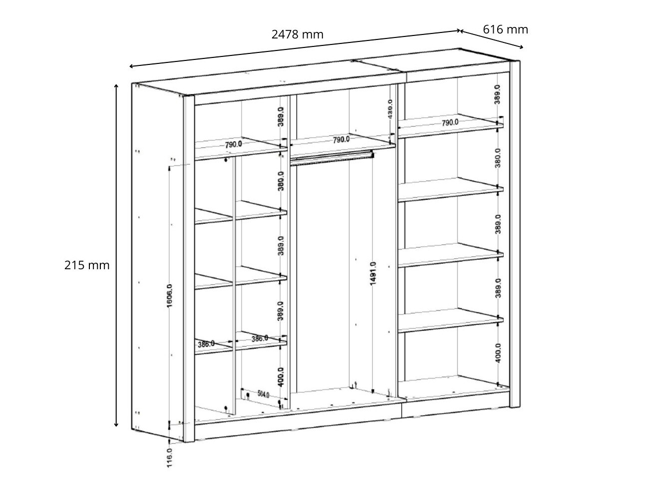 Ormar Baytown 141 (Sonoma hrast)
